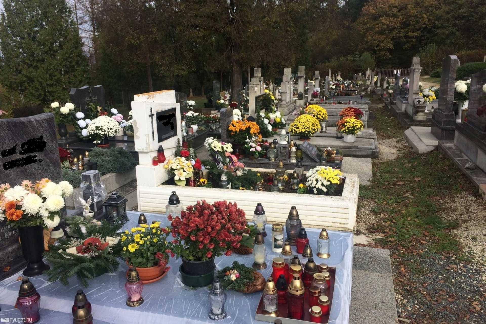 A szentgotthárd-zsidai temető halottak napján