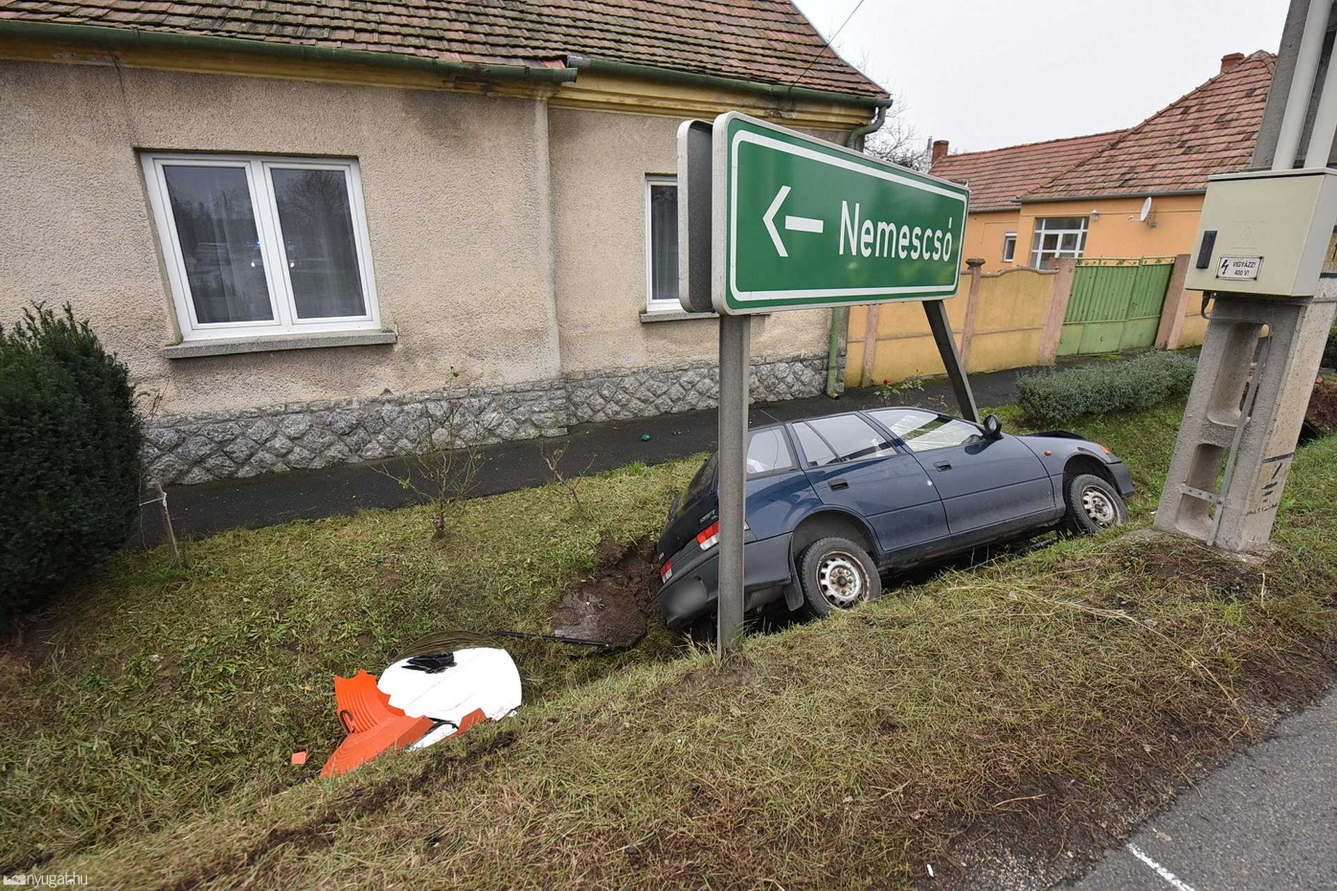 Elaludt a sofőr Lukácsházán