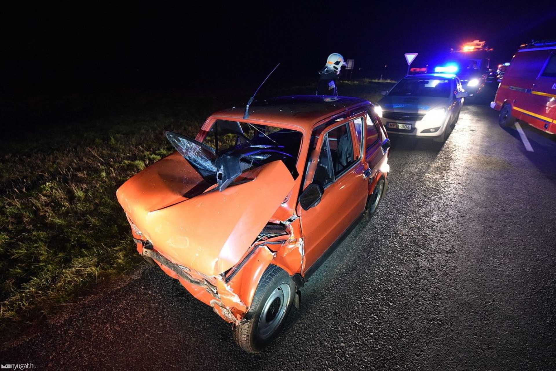 Polski Fiat hajtott Opel hátuljába