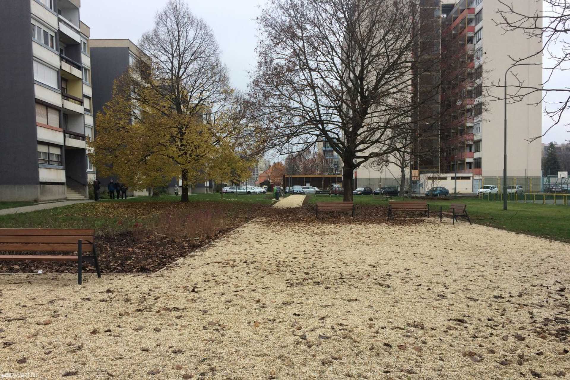 Pihenőpark a Joskar-Ola lakótelepen