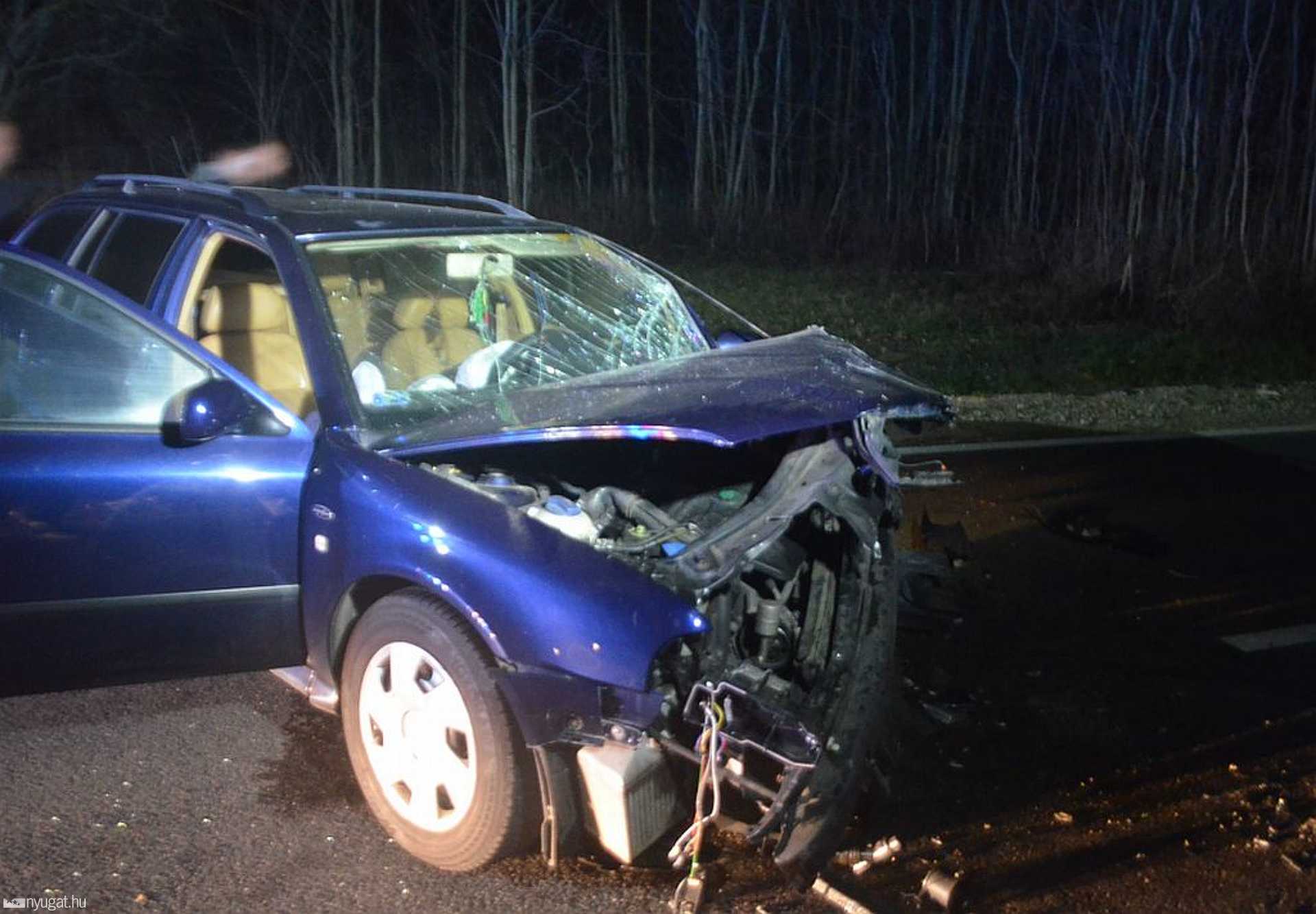 Drogos sofőr okozott balesetet a 82-esen 