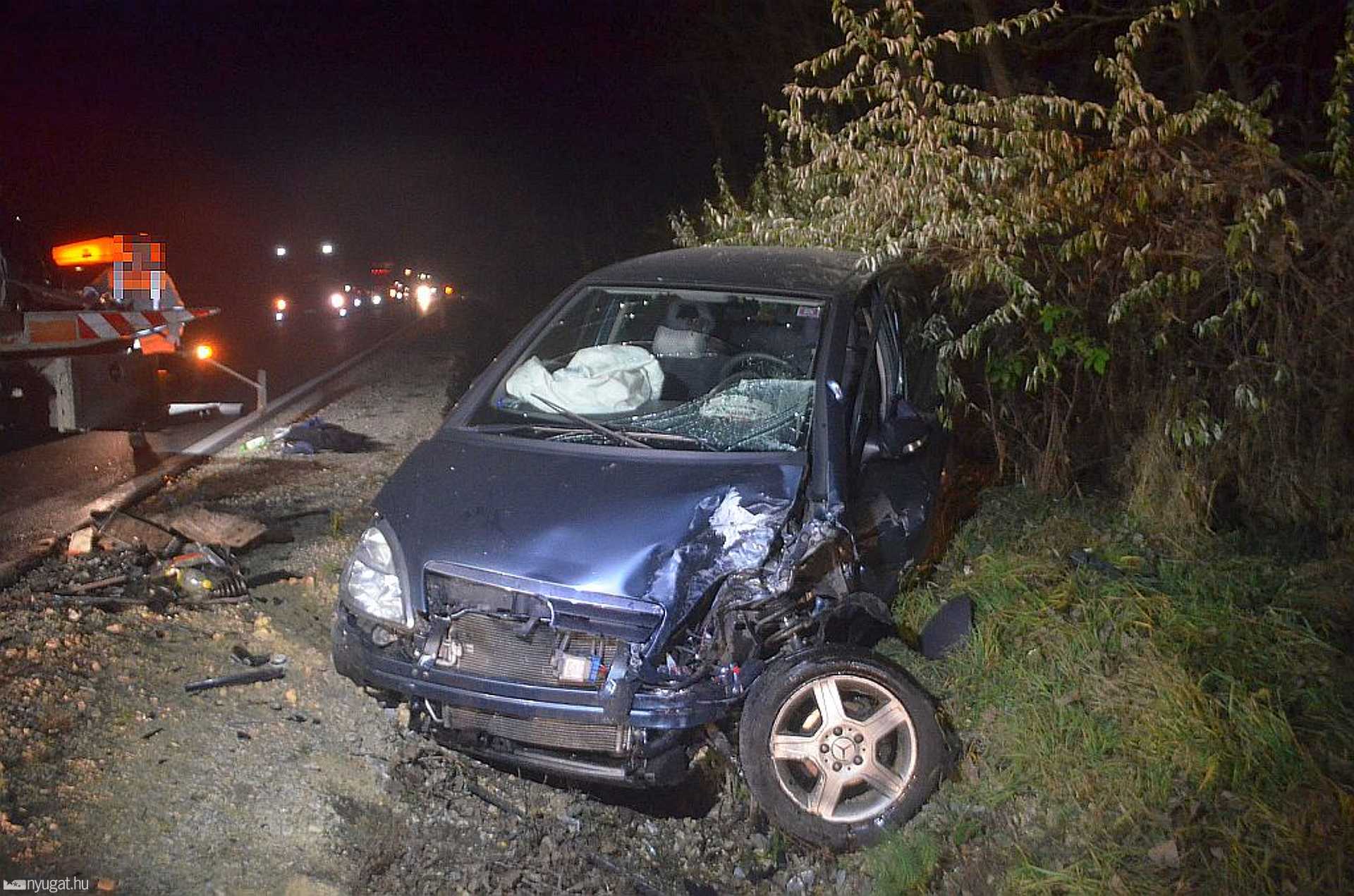 Drogos sofőr okozott balesetet a 82-esen 