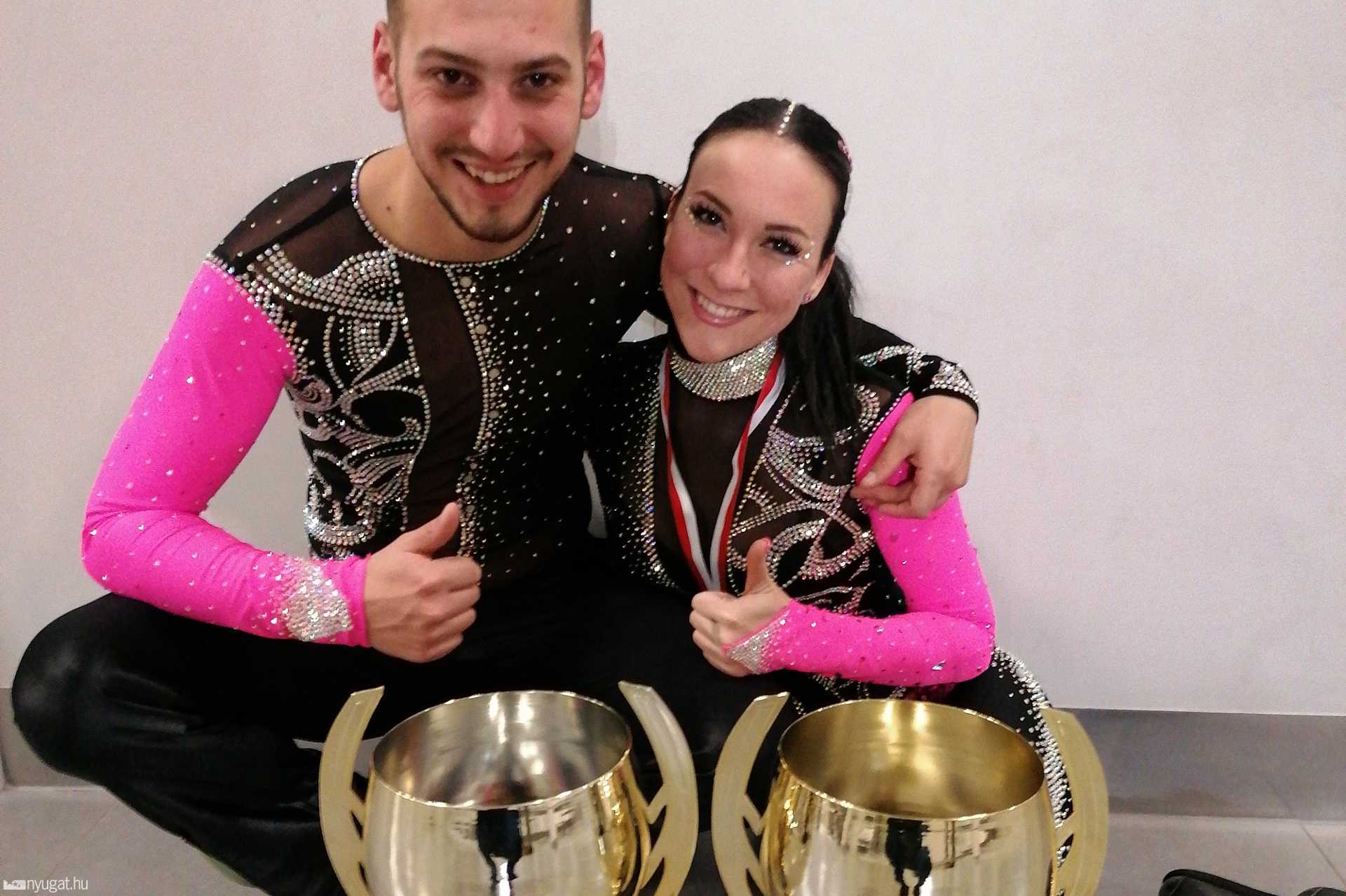 Lakics Zoltán és Lakicsné Haramia Nikolett a Couple Dance Show Párosok Világkupa versenyén