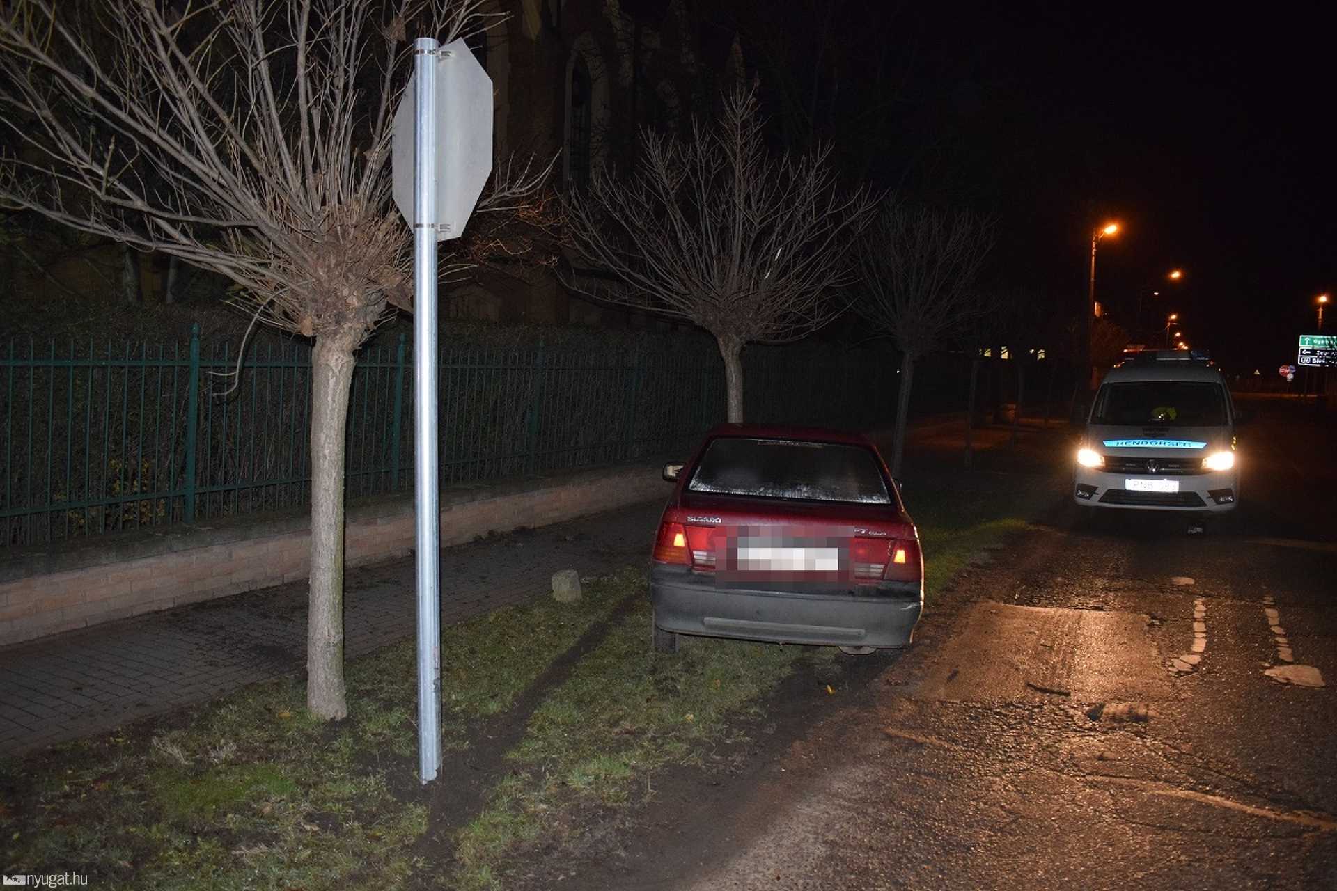 Összetörte az autót, lopott egy kerékpárt