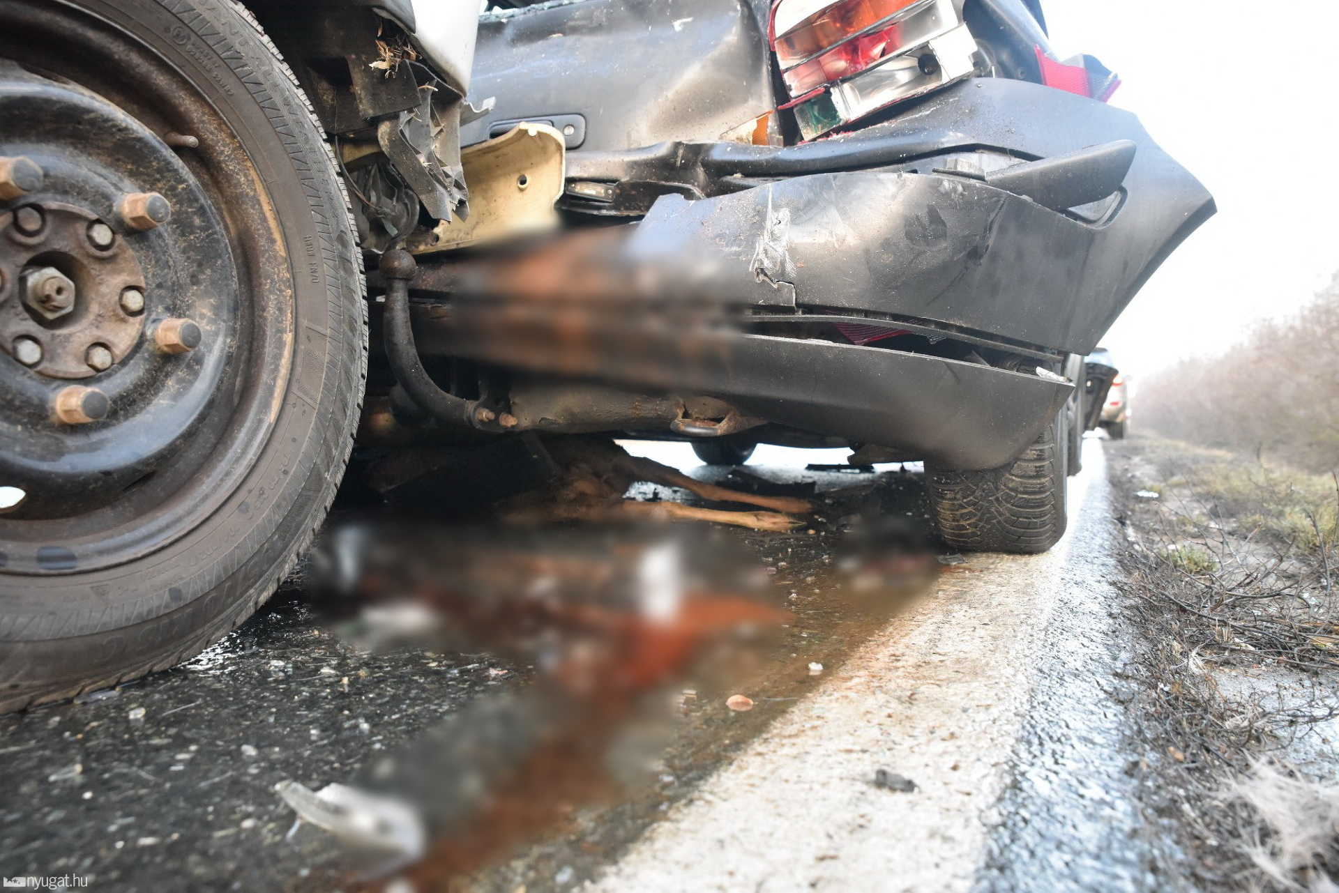 7 autó ütközött a 87-es úton