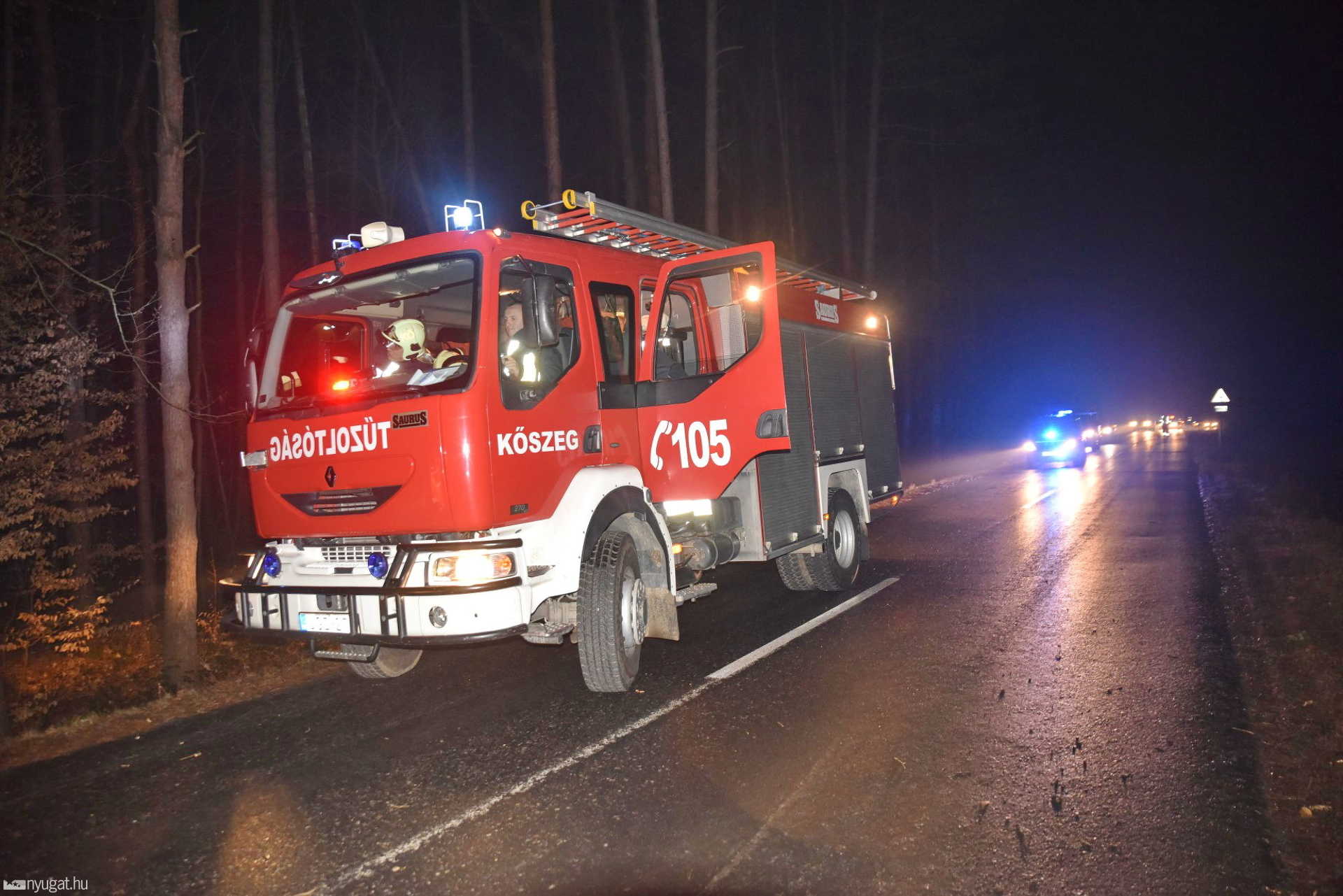 Fának csapódott egy VW Kőszeg és Horvátzsidány között