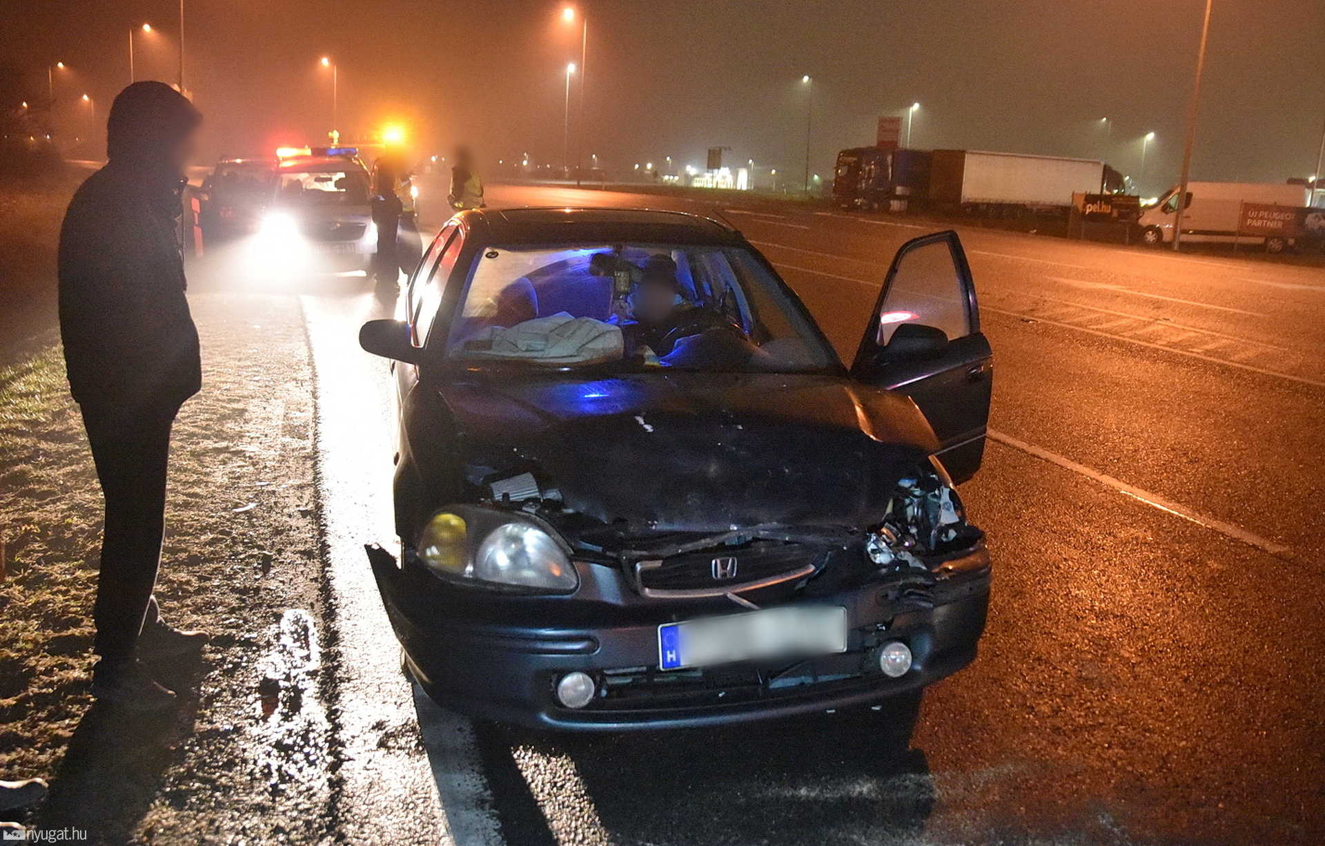 Árokba sodródott a Skoda, miután Hondával ütközött Szombathely határában