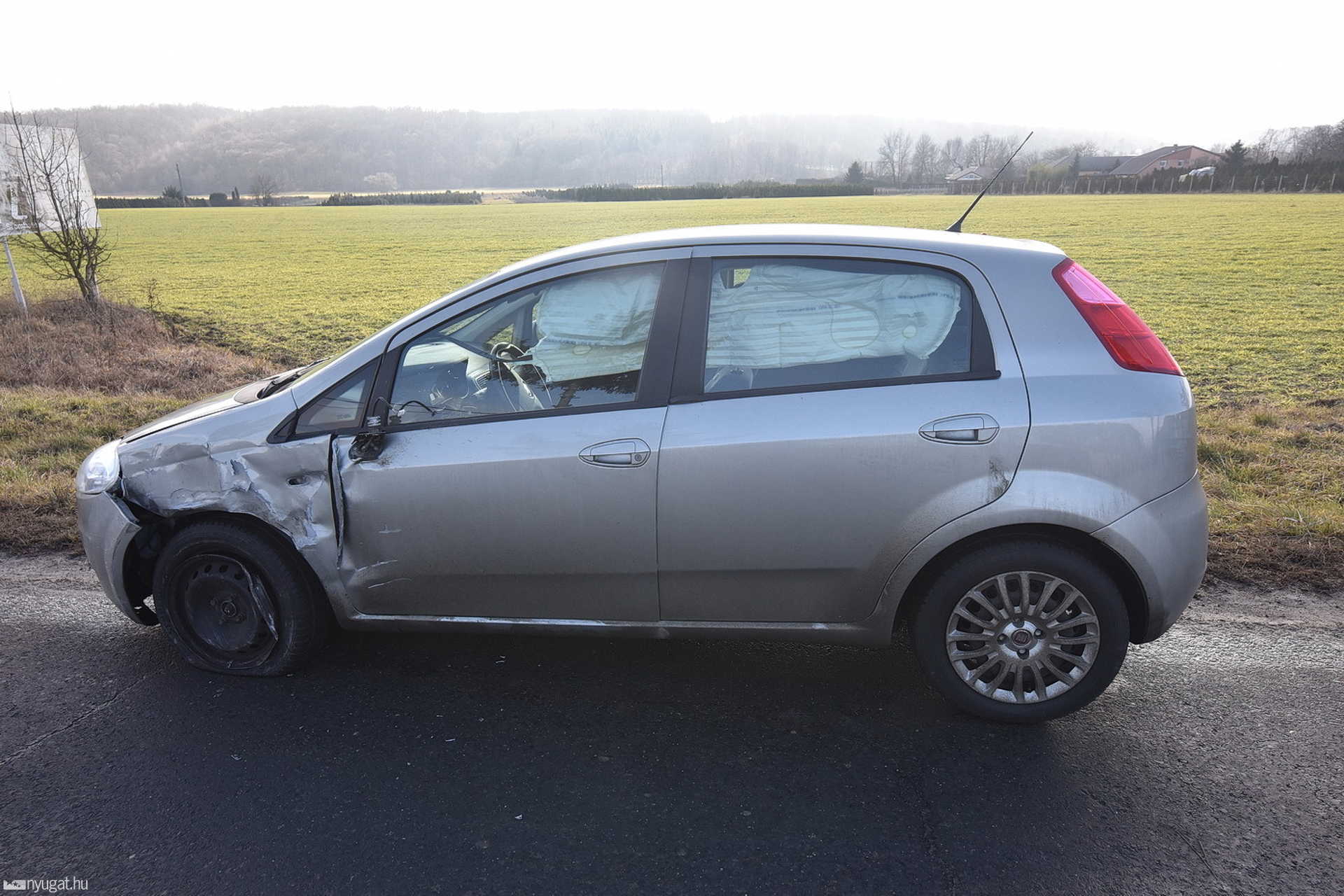 Ittas sofőr Fiatja elől próbált menekülni 
