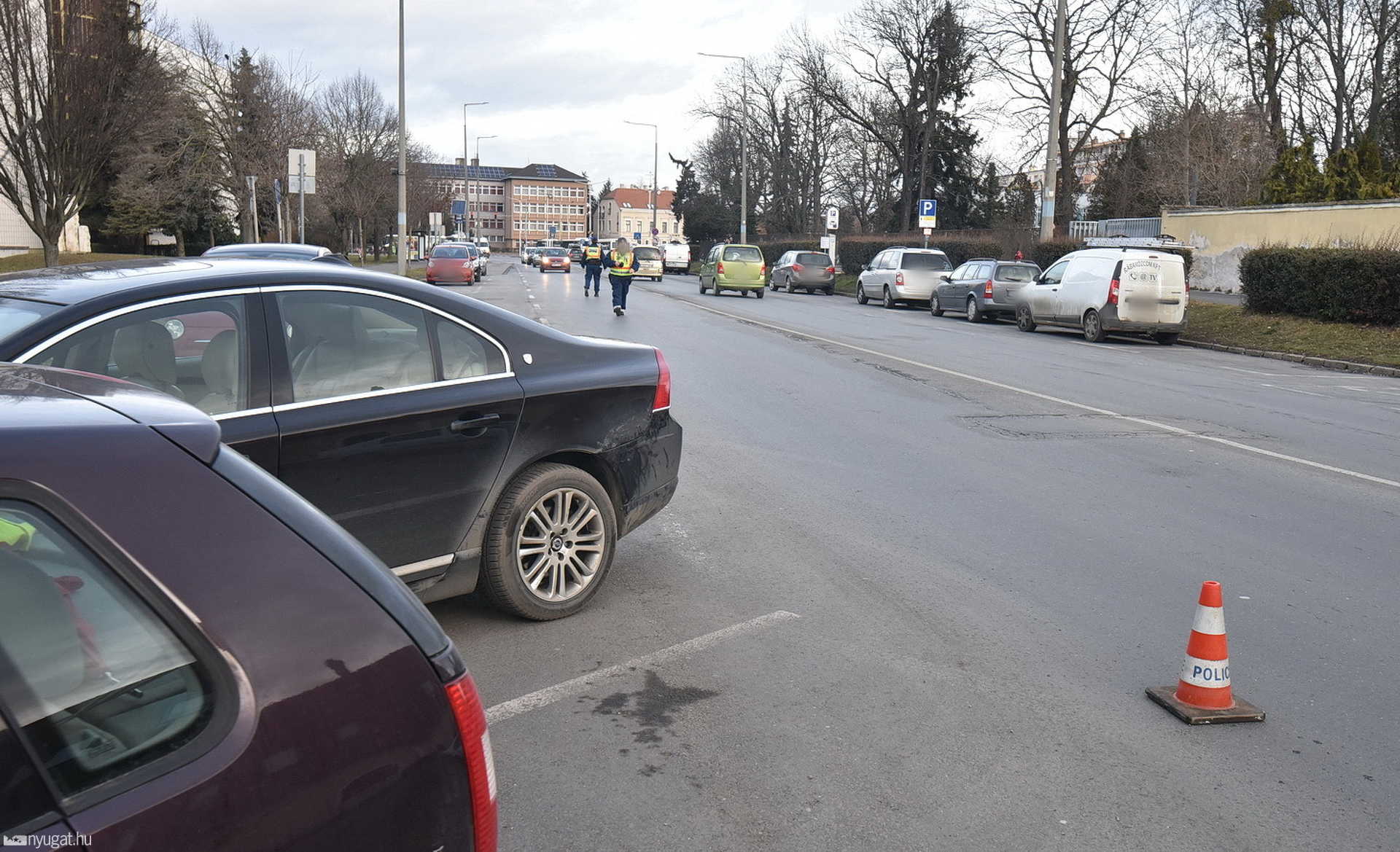 Kerékpáros baleset a Hollán Ernő utcában