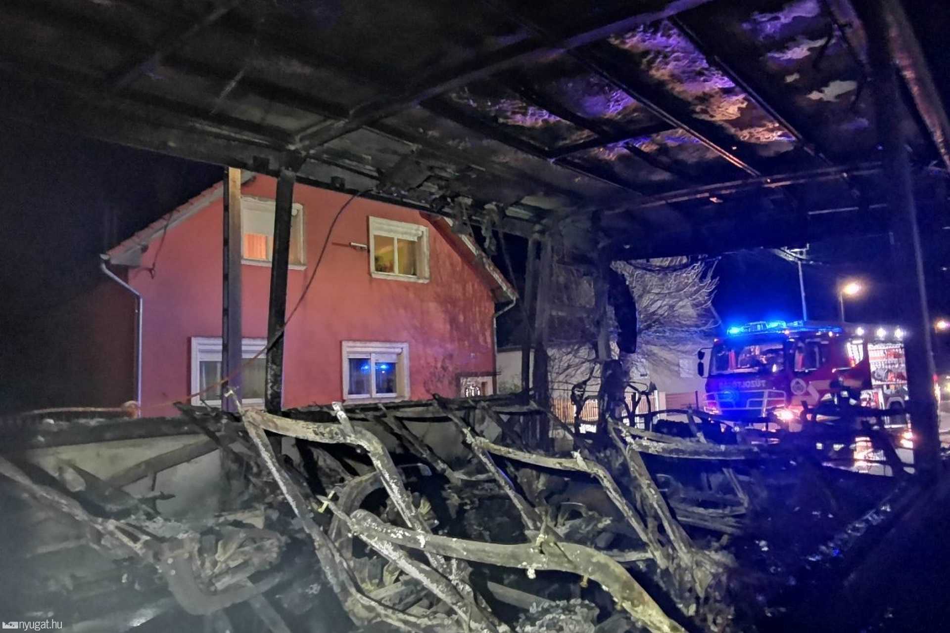 Kiégett egy Setra autóbusz Sorokpolányban