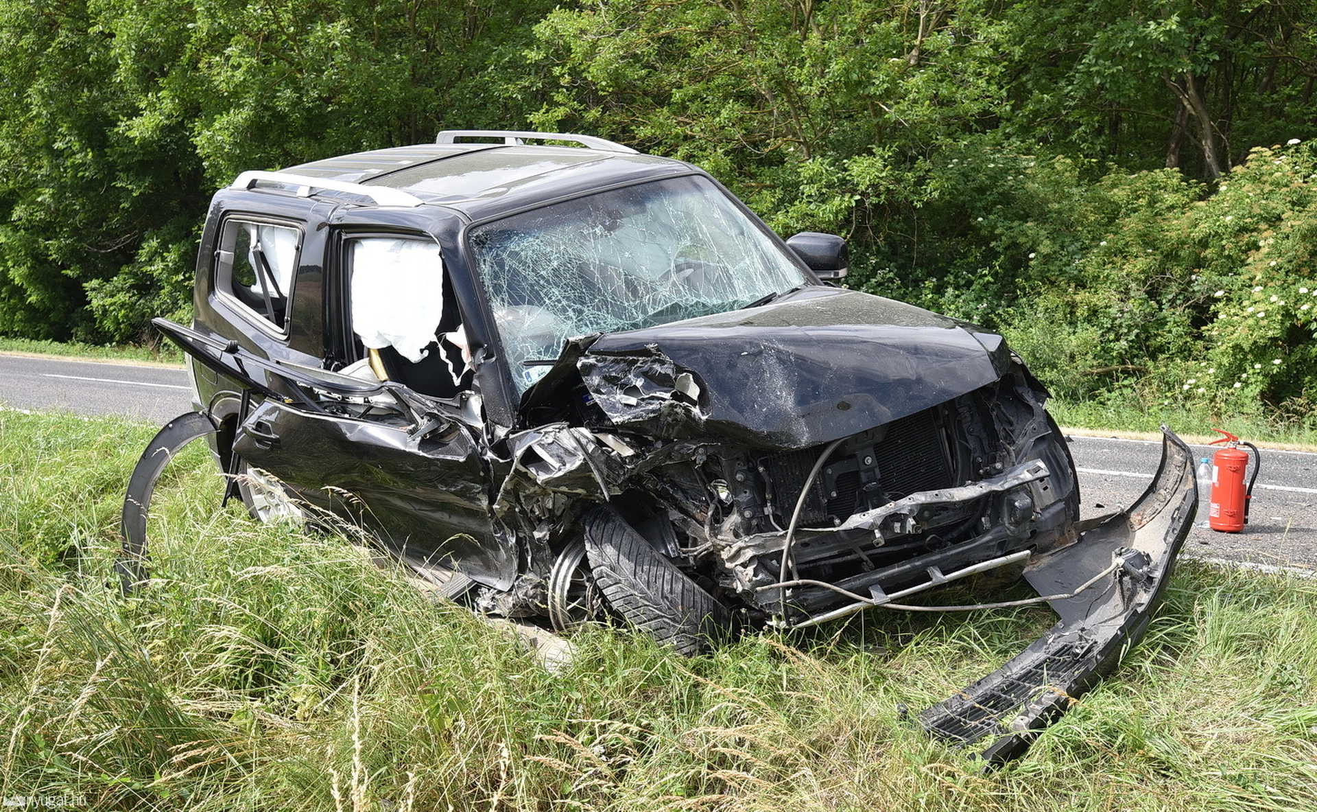 Ittas sofőr Opelje tarolt le egy Mitsubishi terepjárót Gércénél 