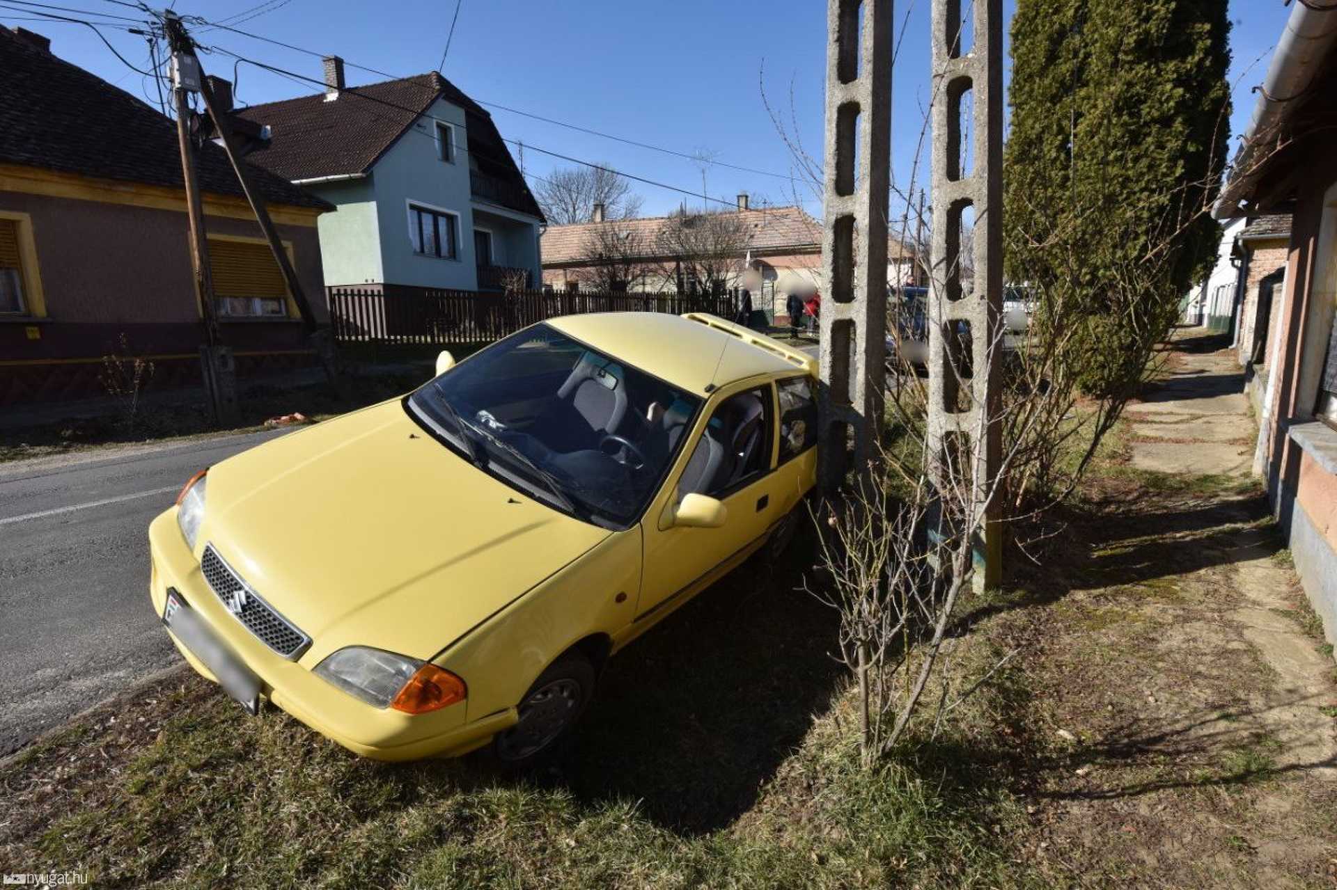 Suzukit lökött árokba BMW-t Gersekaráton