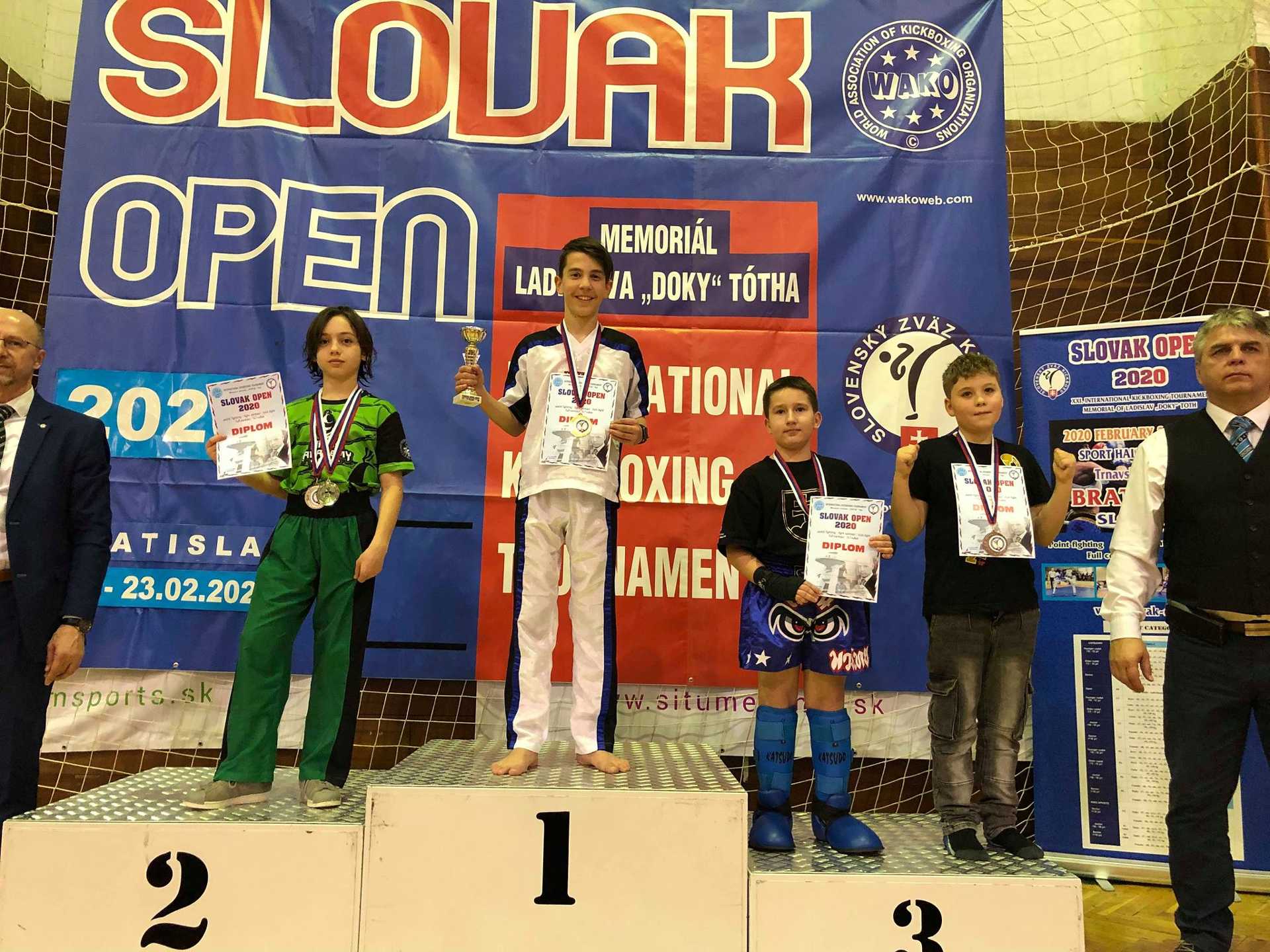 Skorpió Kick-box SE versenyzői a Slovak Openen