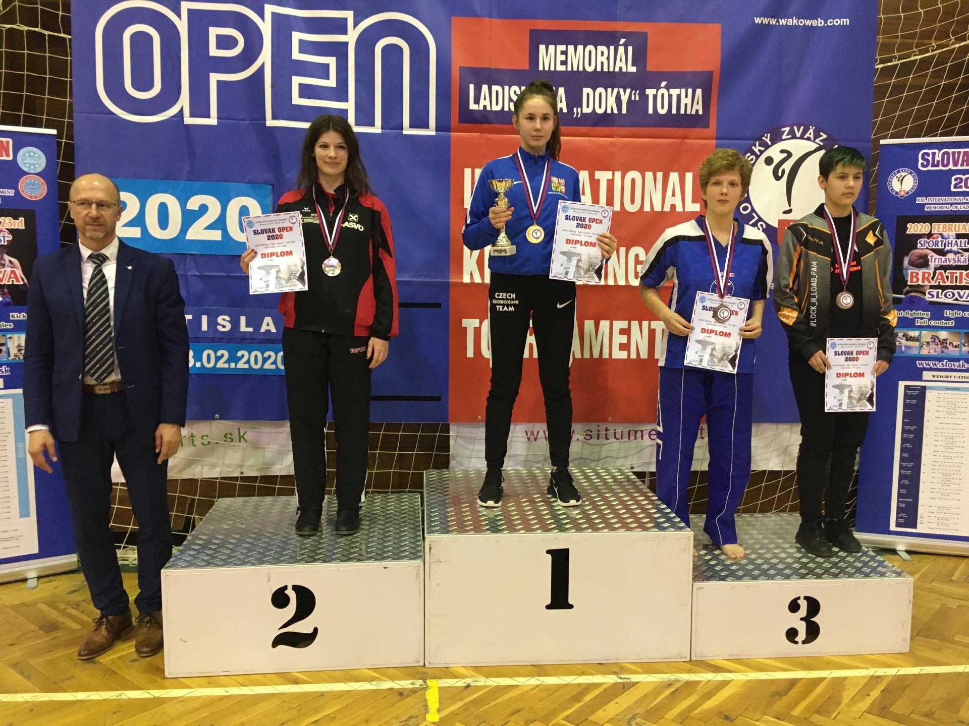 Skorpió Kick-box SE versenyzői a Slovak Openen