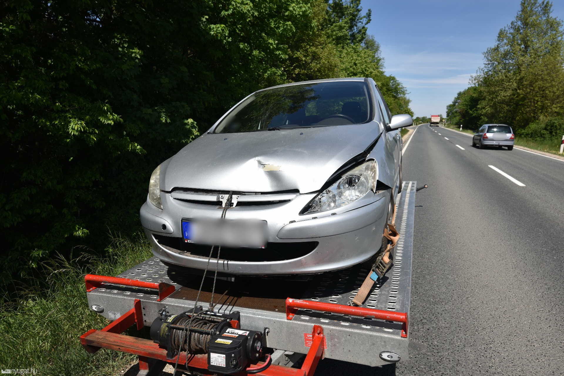 Őzbakot ütött el egy Audi Egyházasrádócnál a 86-os főúton 