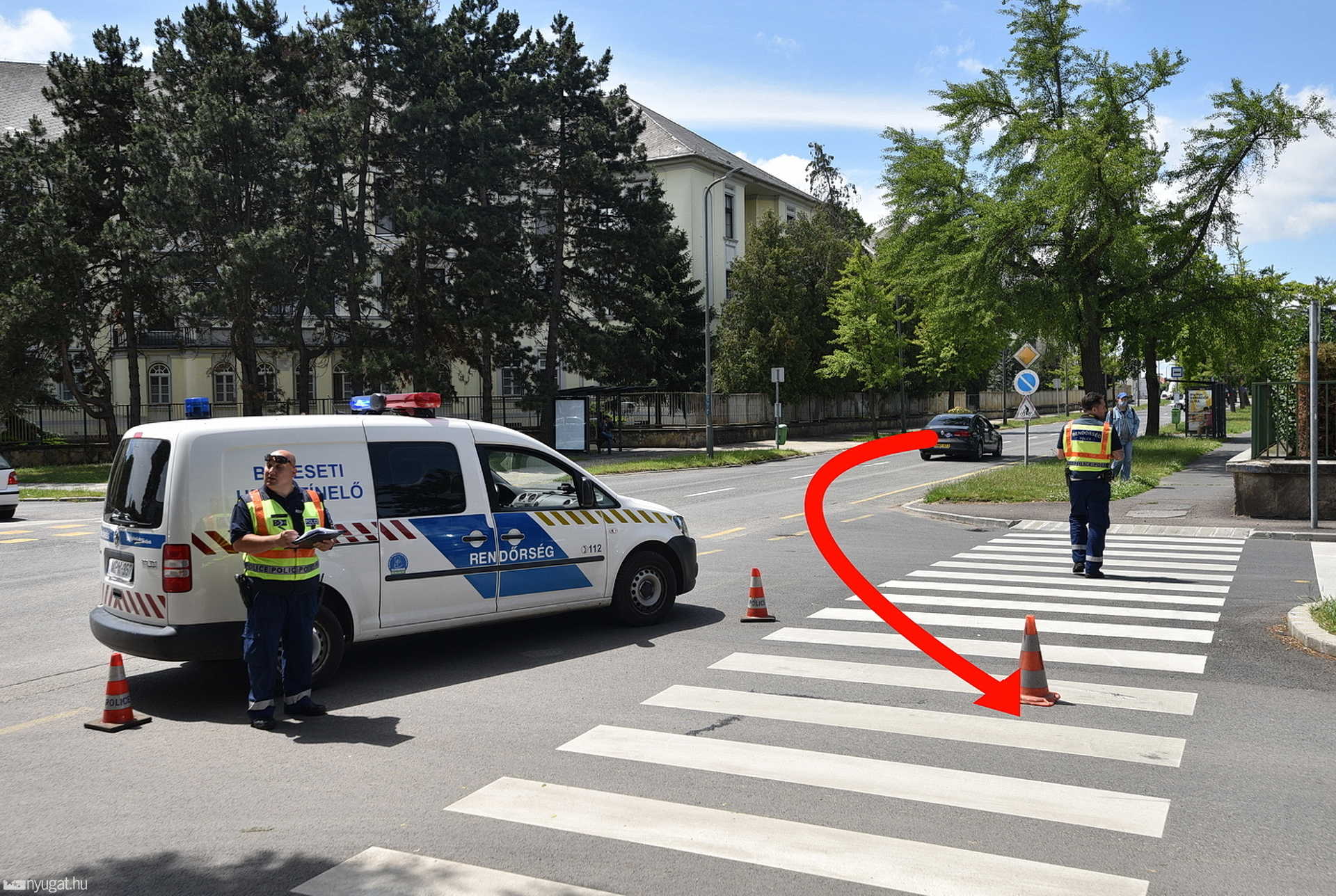 Gyalogost sodort el egy autó Szombathelyen
