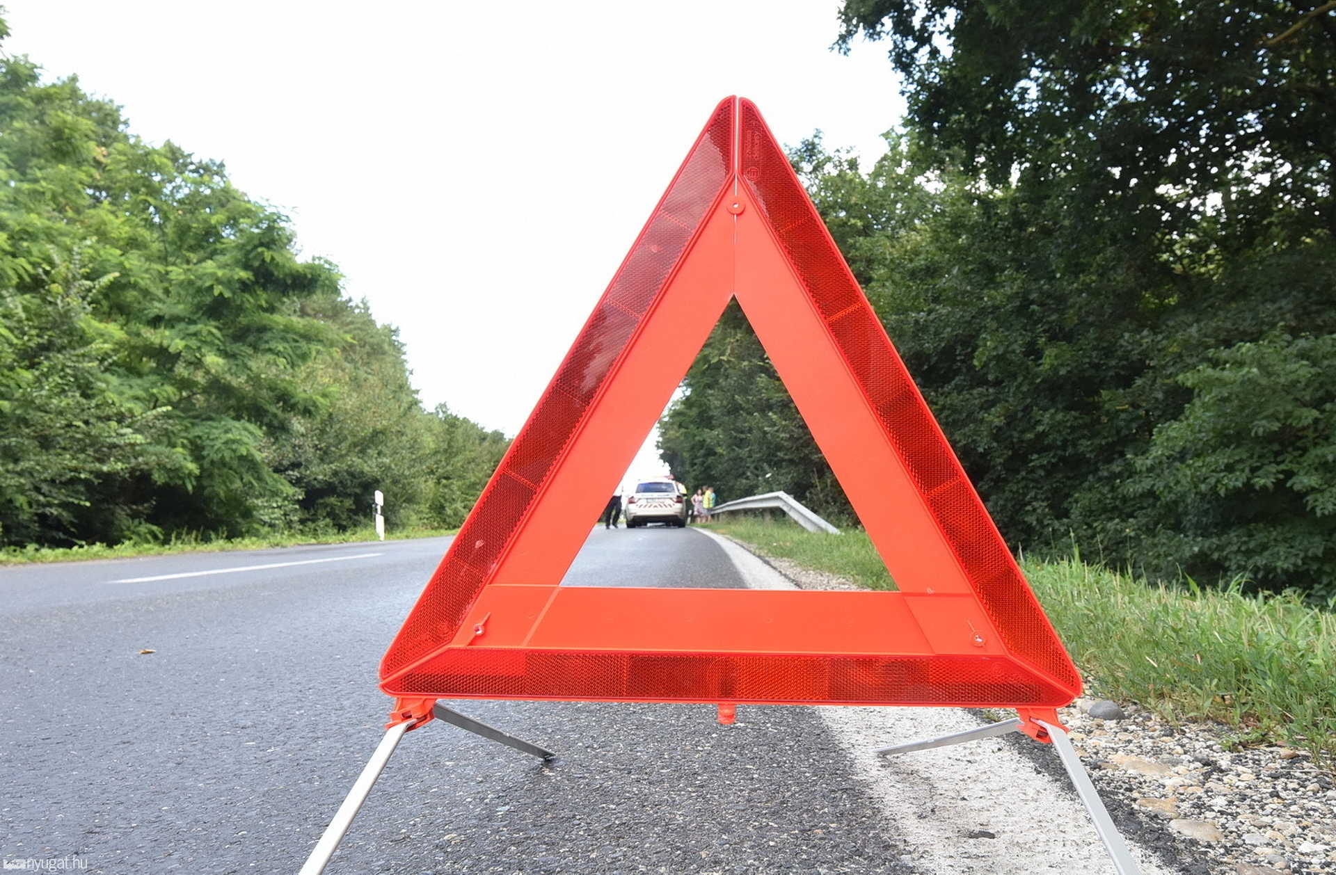 Őzbakot gázolt Peugeot a 87-es főúton, Rum közelében