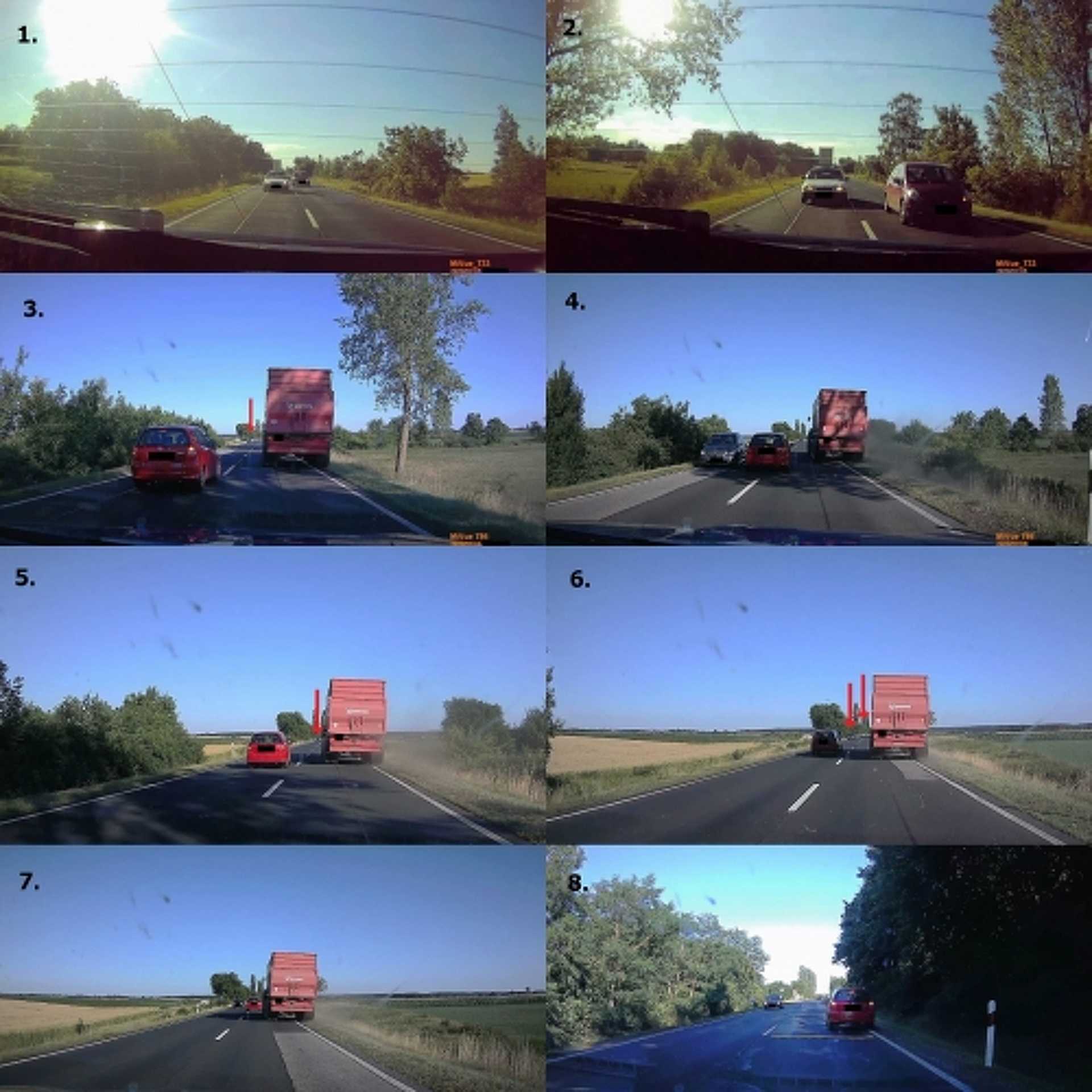 Egy hajszálon múlt a baleset: több járművet előzött a 84-esen, miközben folyamatosan jöttek szemből