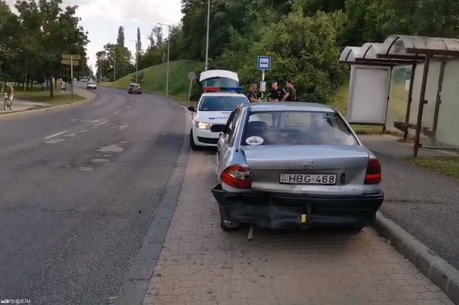 Elhajtott a baleset okozója Szombathelyen, valószínűleg hamis a rendszáma is