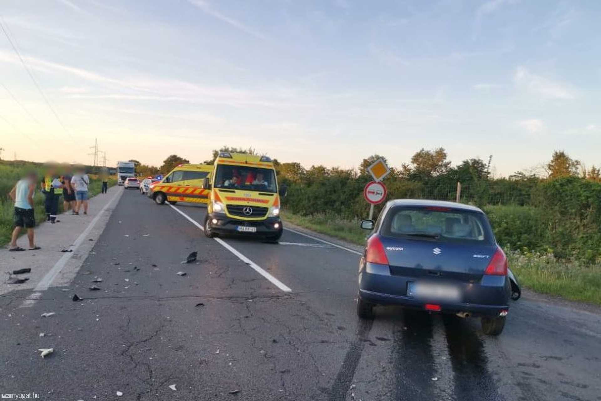 Motorosbaleset a 87-esen, Szombathely mellett