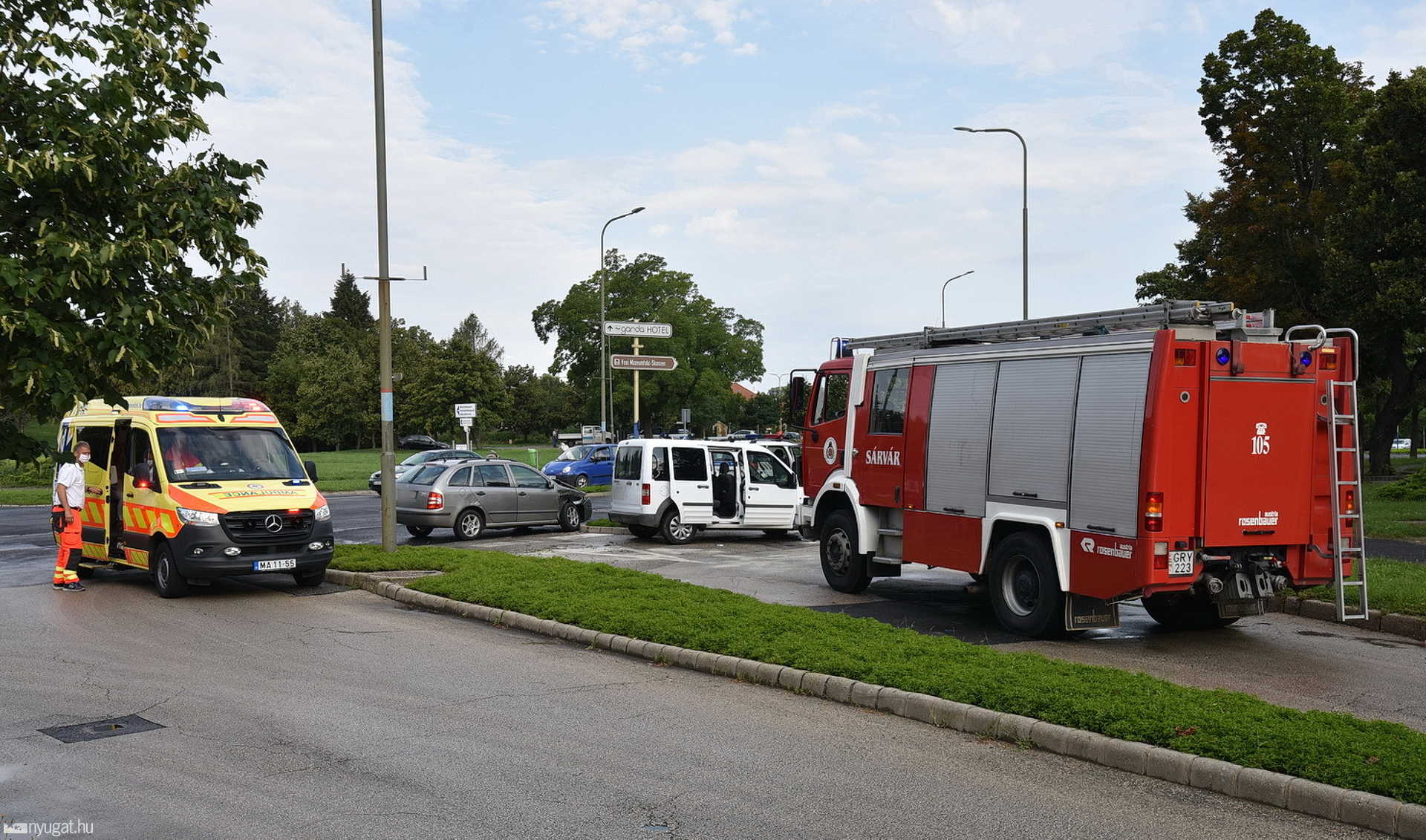 Skoda hajtott Ford elé Szombathelyen