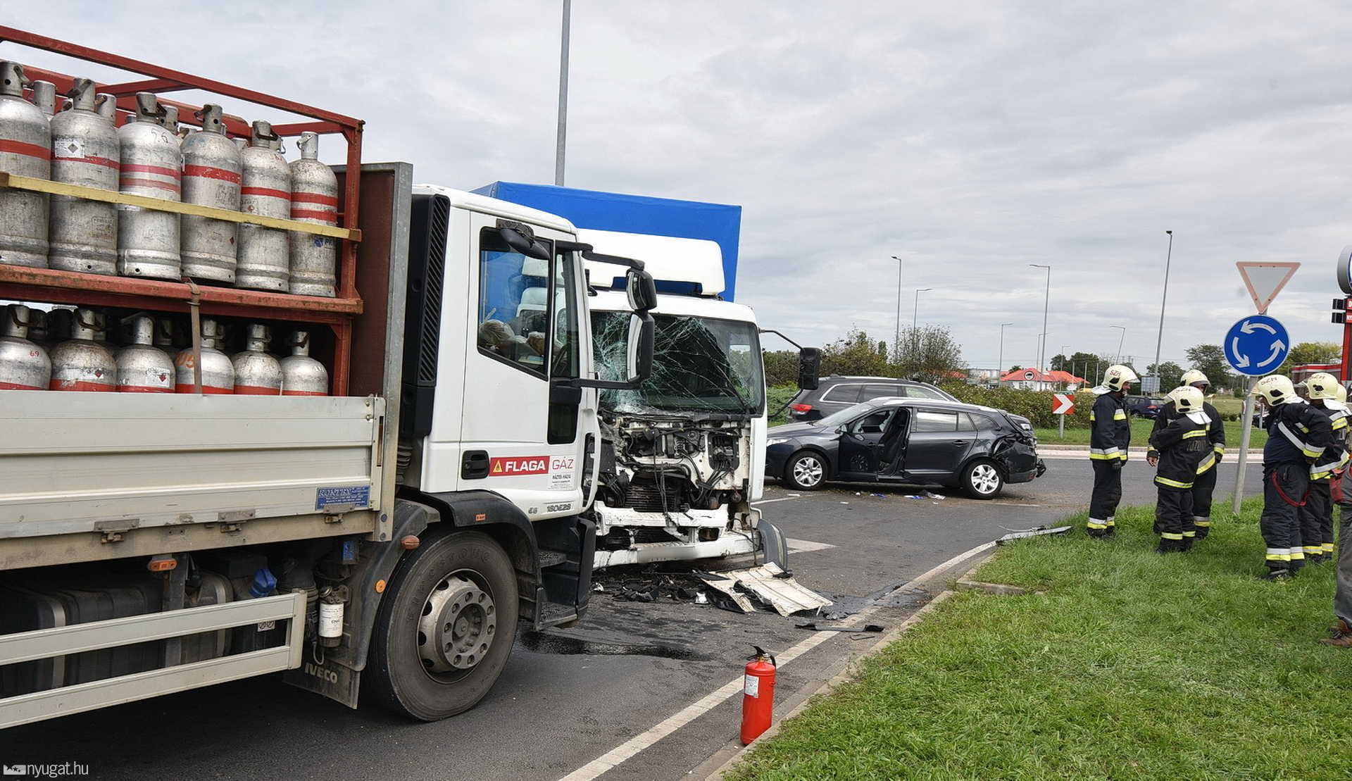 Letarolta a Zanati úti körforgalmat