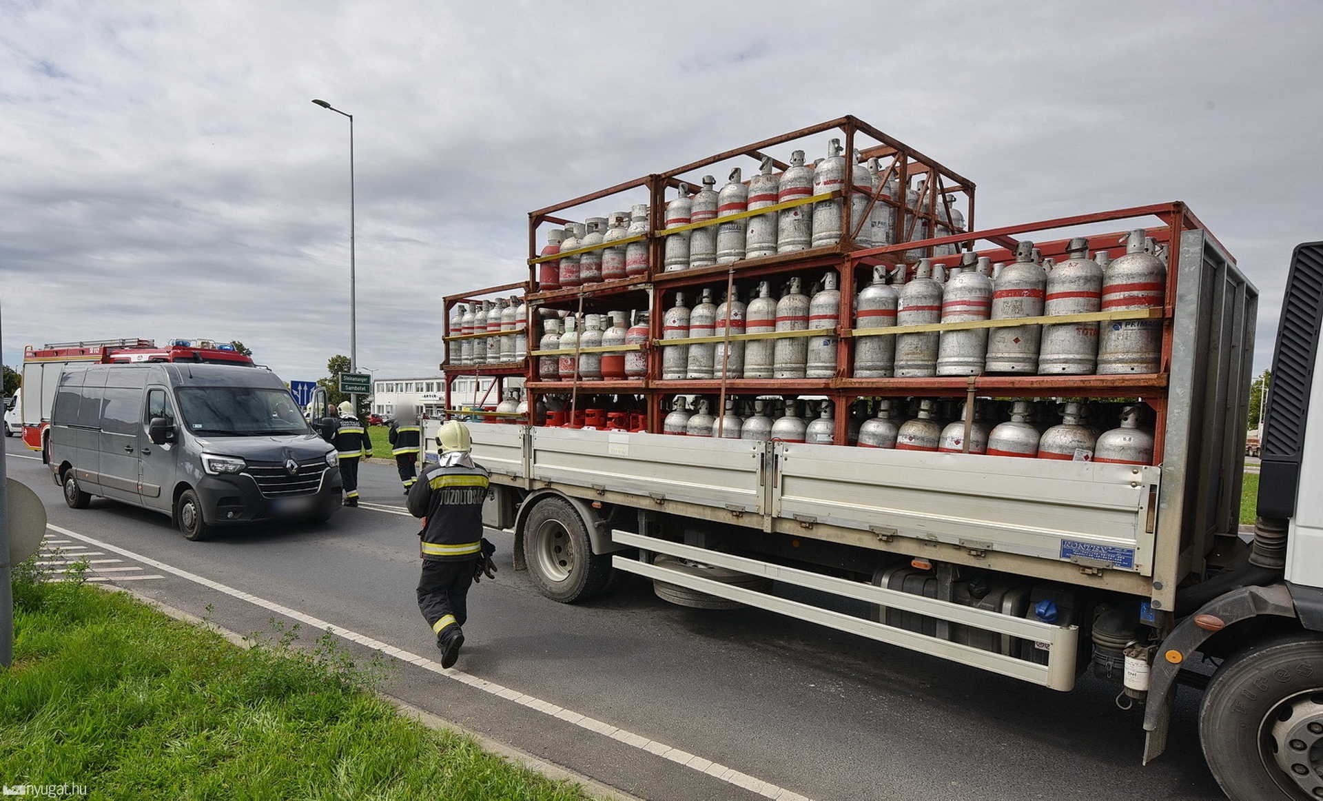 Letarolta a Zanati úti körforgalmat