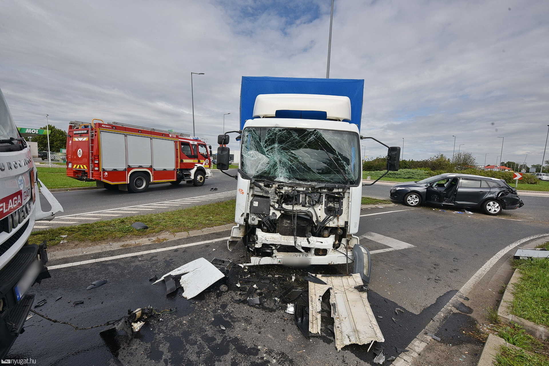 Letarolta a Zanati úti körforgalmat