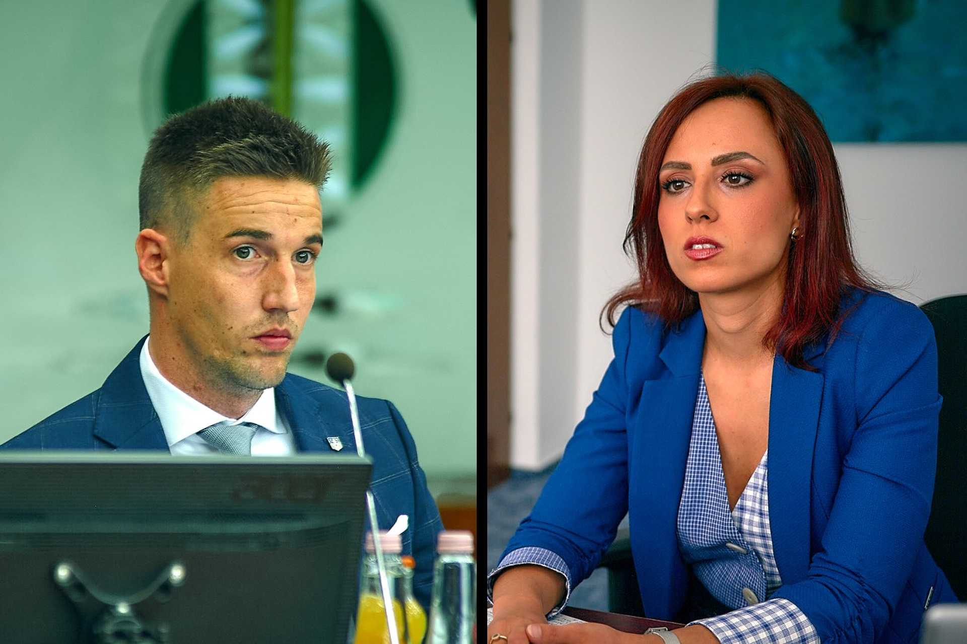 Horváth Soma és Bokányi Adrienn, az MSZP vas megyei és szombathelyi elnökei