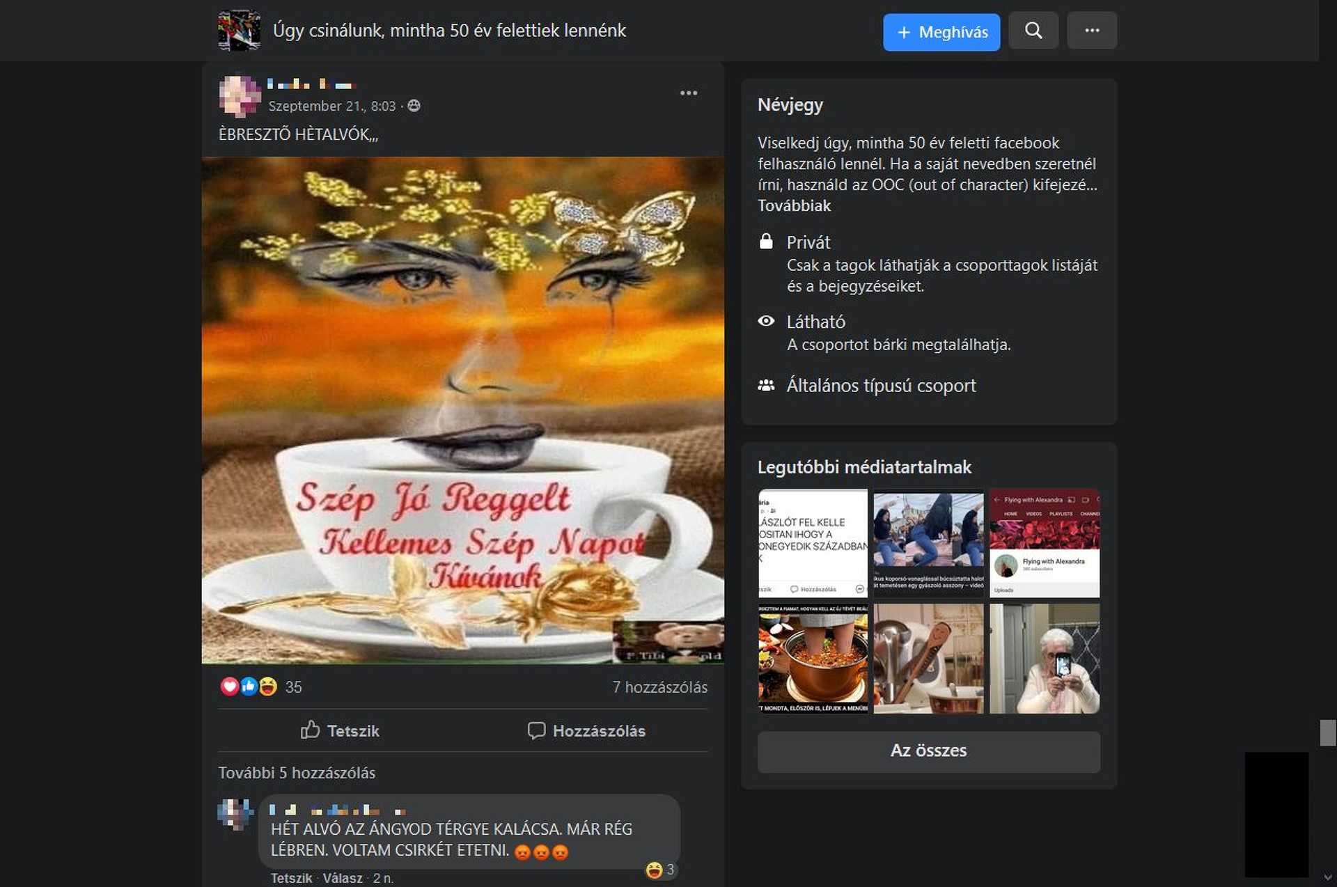 Úgy csinálunk, mintha 50 év felettiek lennénk