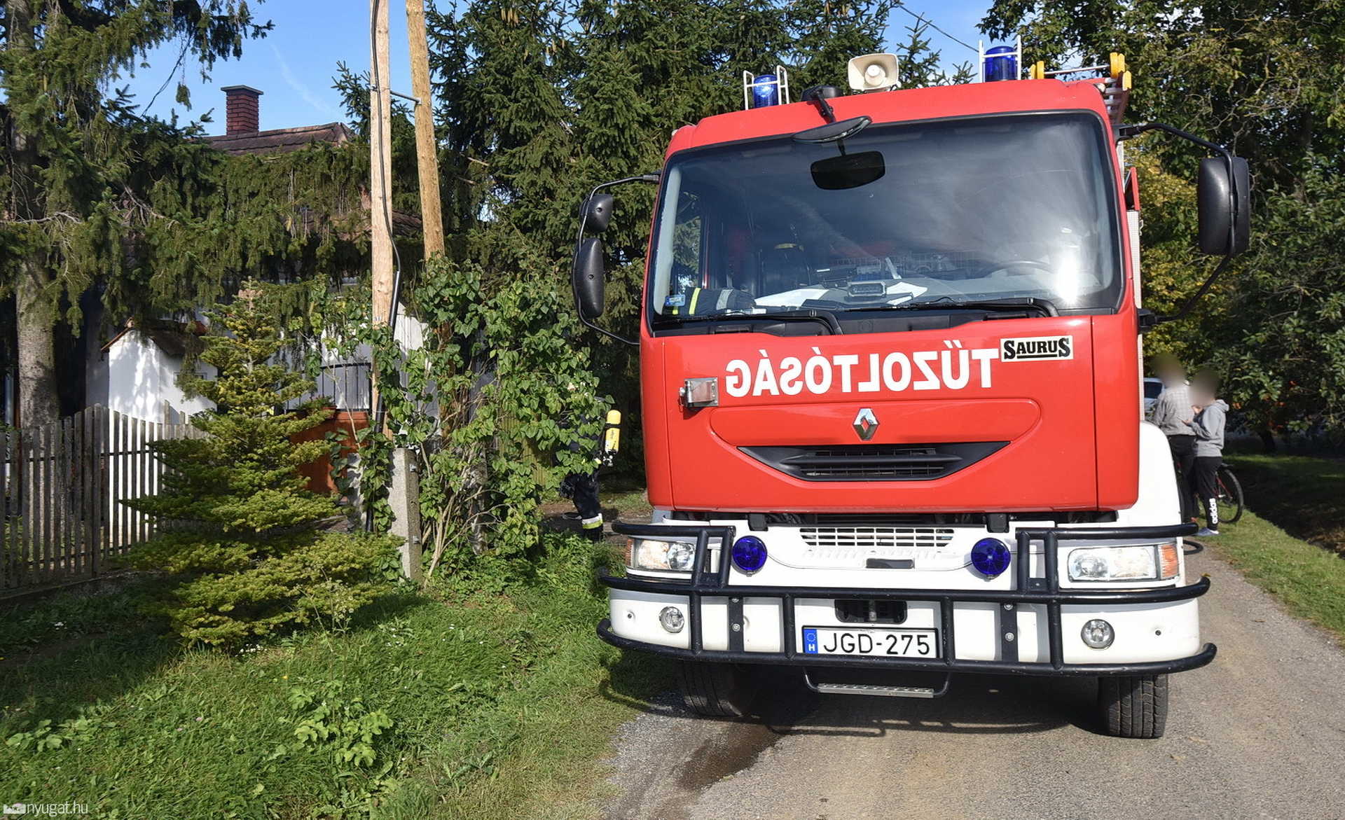 Kiégett egy családi ház több helyisége Kőszegpatyon