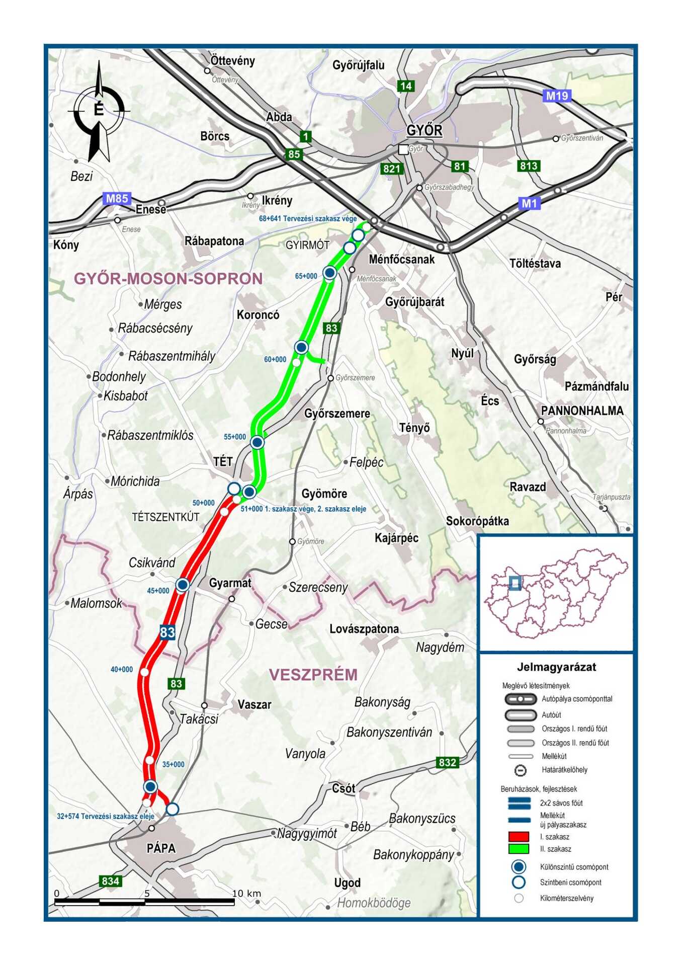 Épül a Pápa-Győr gyorsforgalmi út