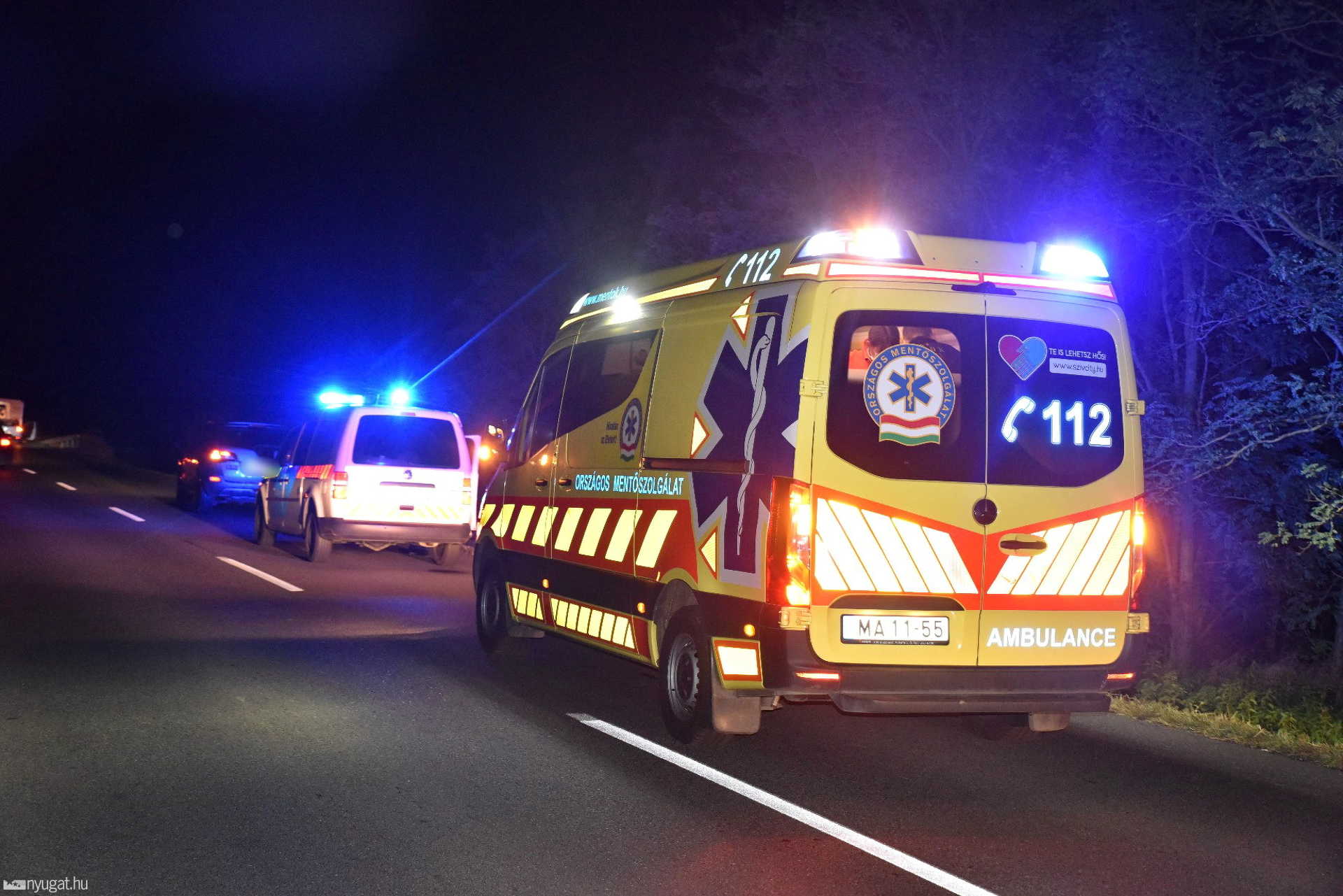 Krékpárost gázoltak Söpte és Szombathely között