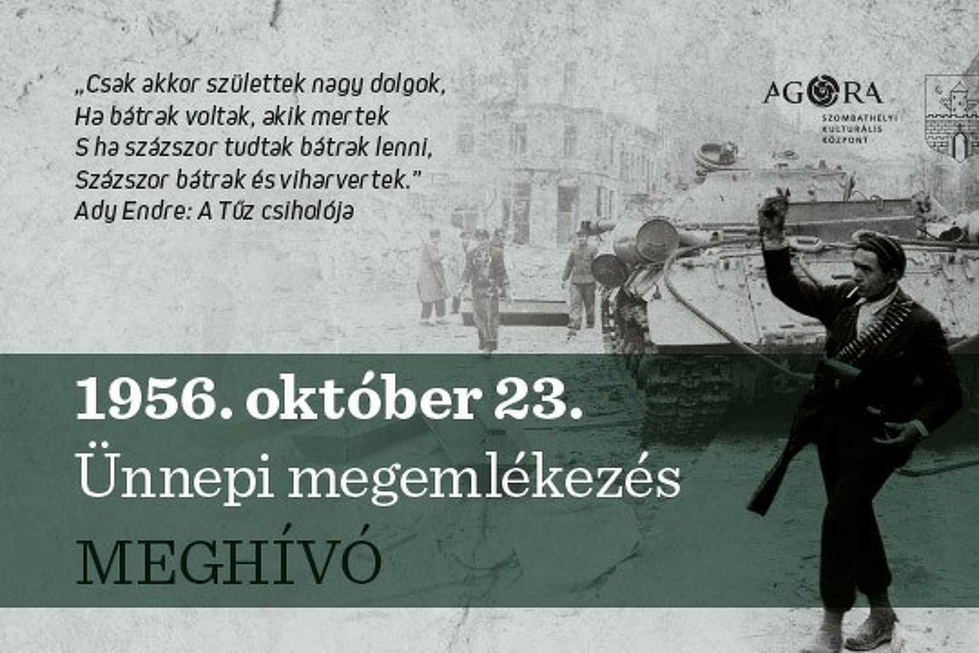 2020. október 23-ai megemlékezés Szombathelyen
