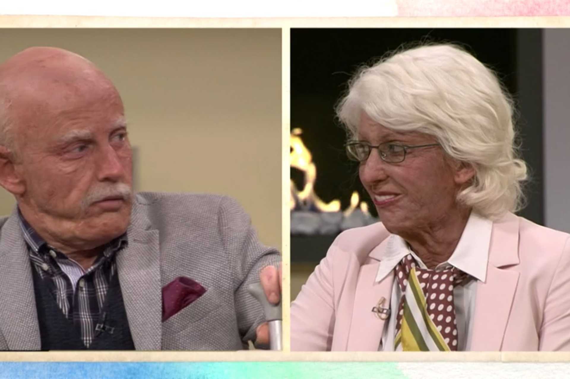 Öregre maszkírozott Schobert Norbi és Rubint Réka