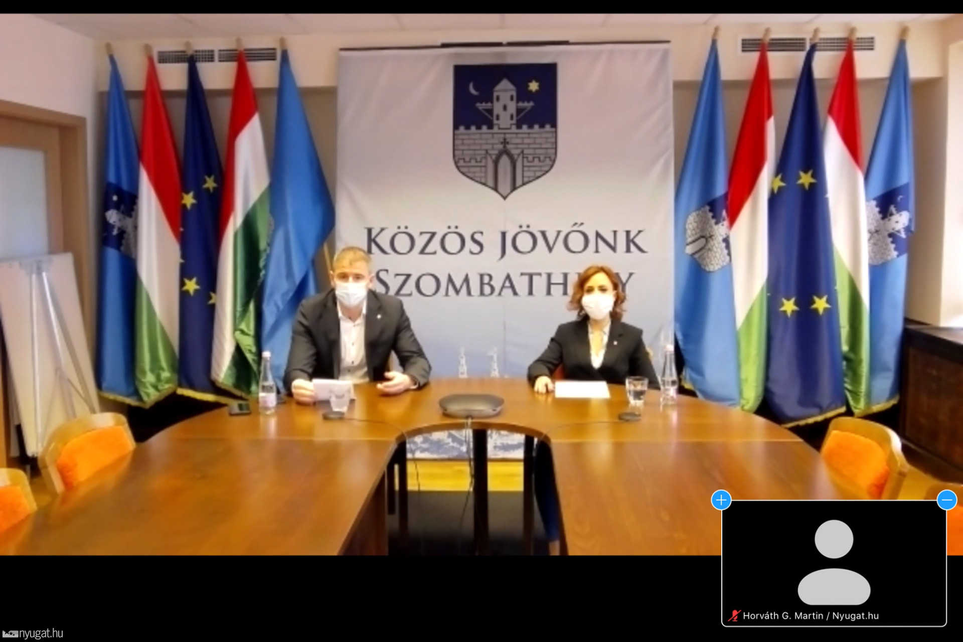 Online sajtótájékoztatón Nemény András és Bokányi Adrienn