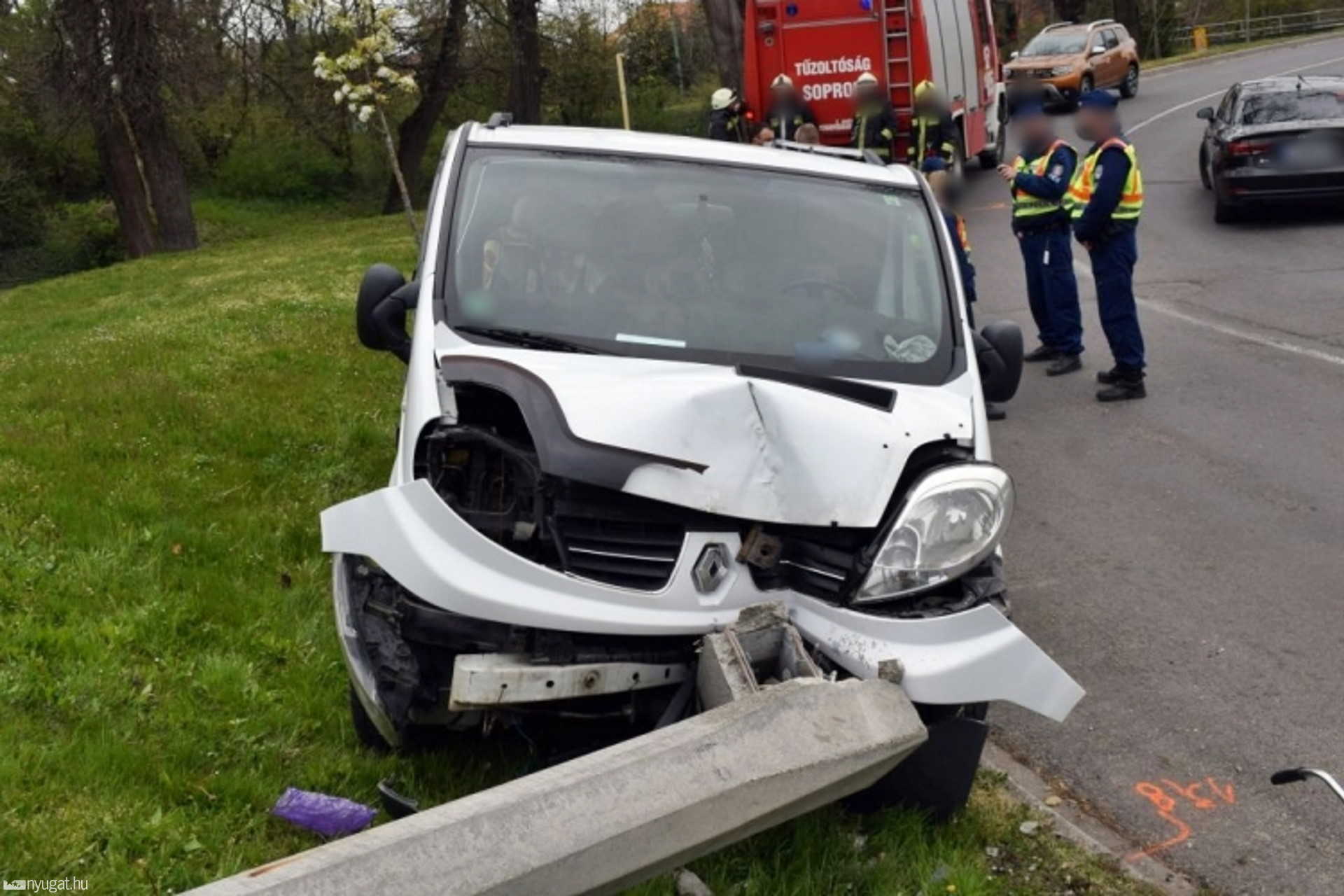 ukran sofőr, ittas, baleset, SOpron