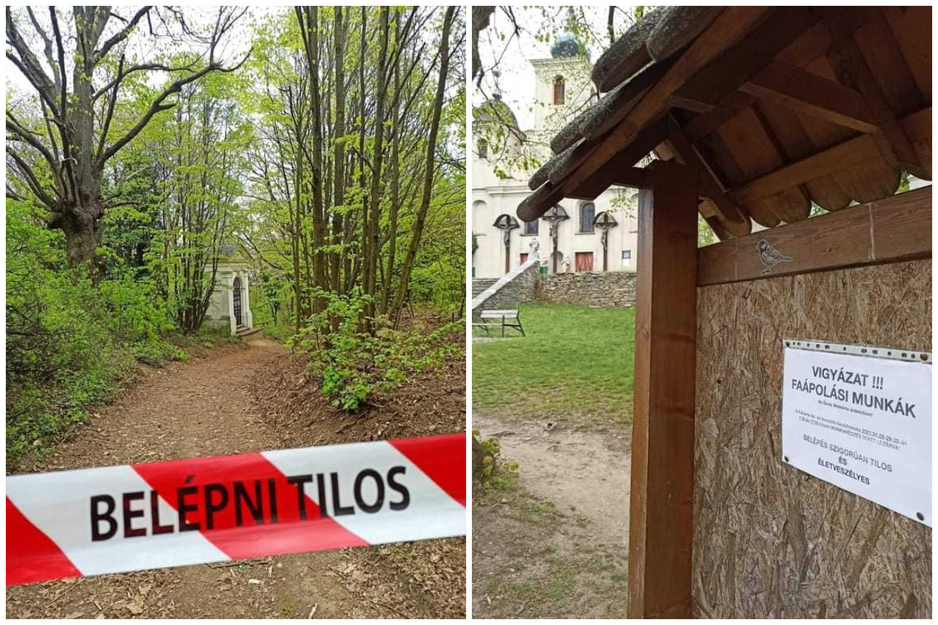 Lezárták a kőszegi Kálvária templomhoz vezető utat