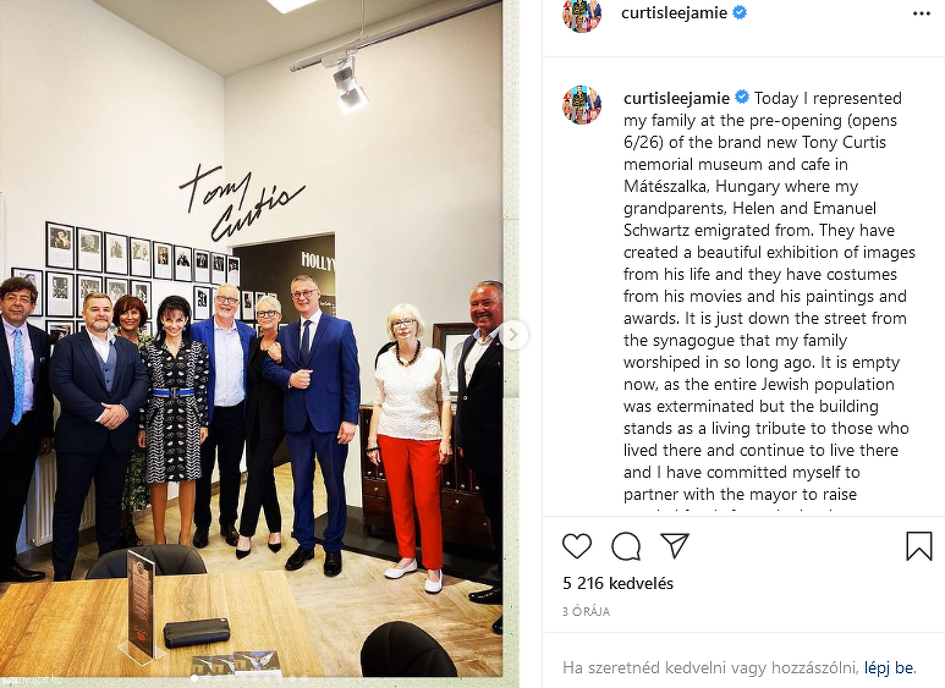 Jamie Lee Curtis - instagram