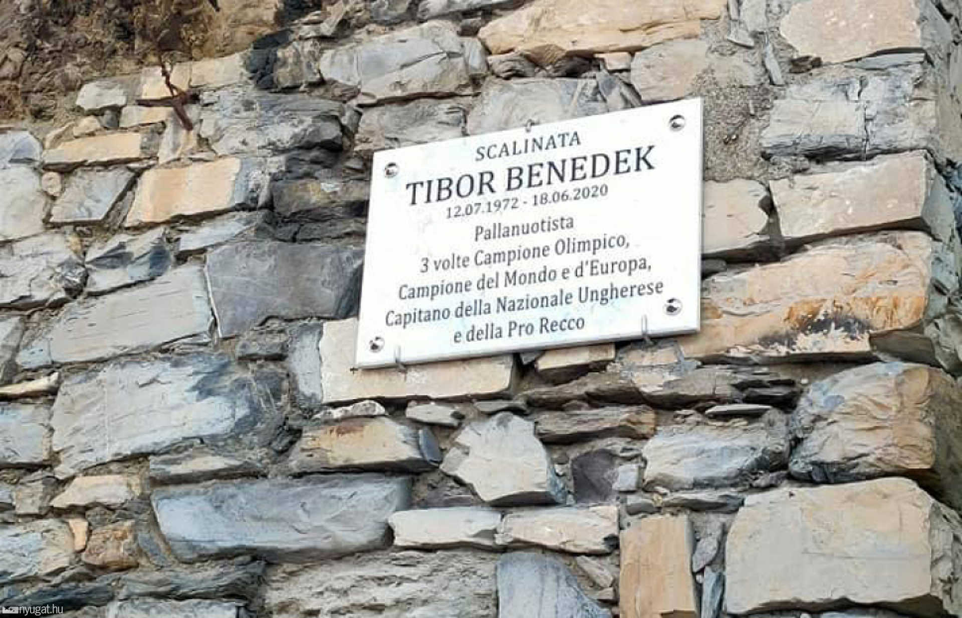 Benedek Tibor emléktábla, Olaszország