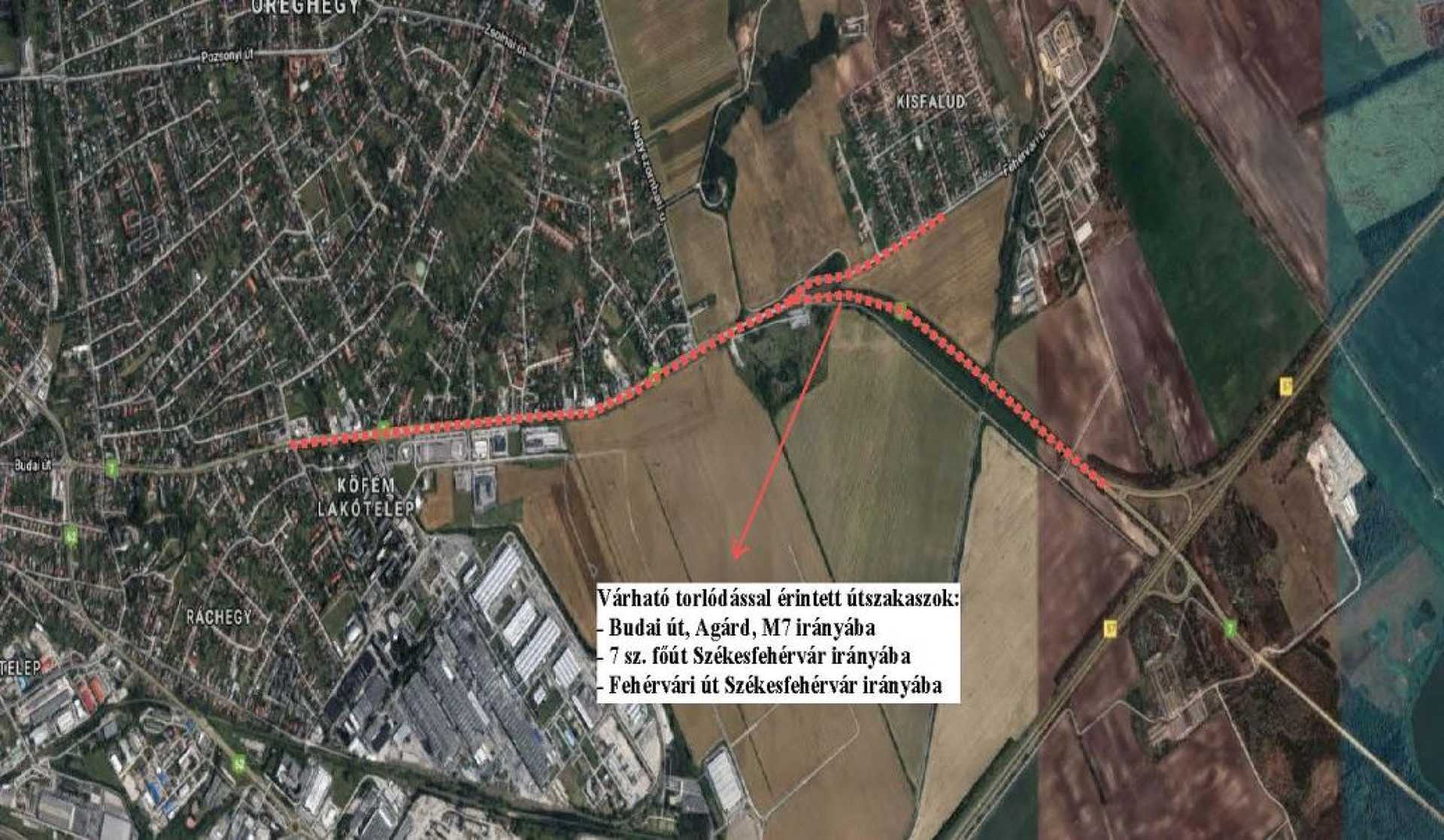 Forgalomkorlátozás a 70-es úton