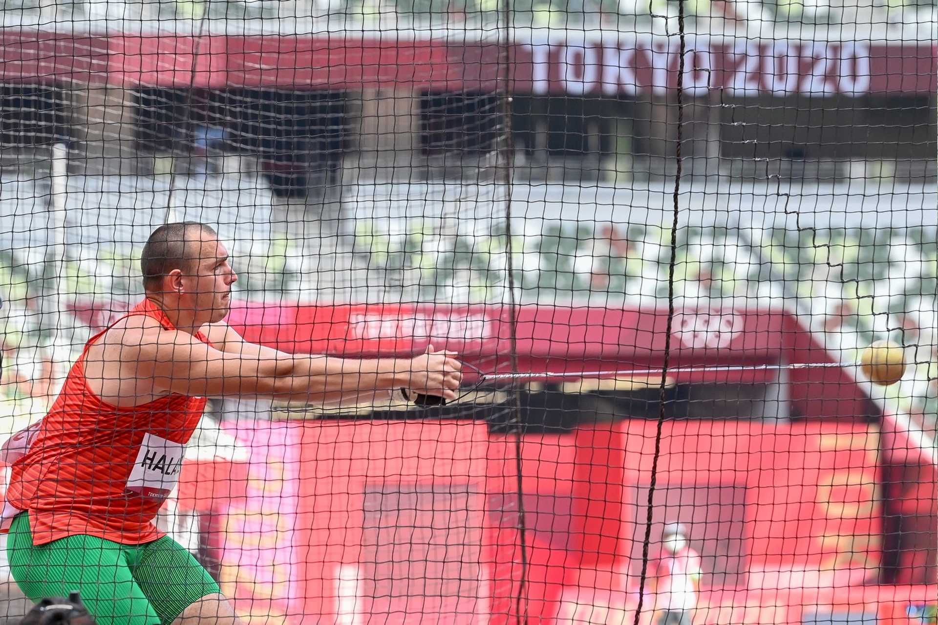Halász Bence a férfi kalapácsvetés selejtezőjében a 2020-as tokiói nyári olimpián