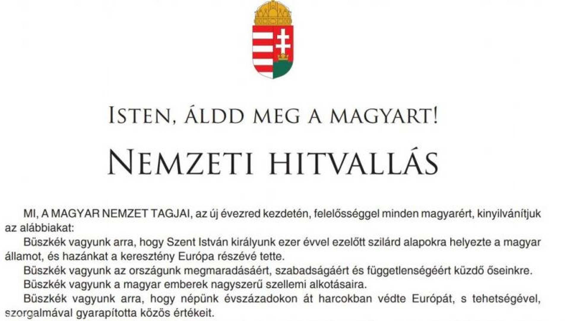 Nemzeti hitvallás