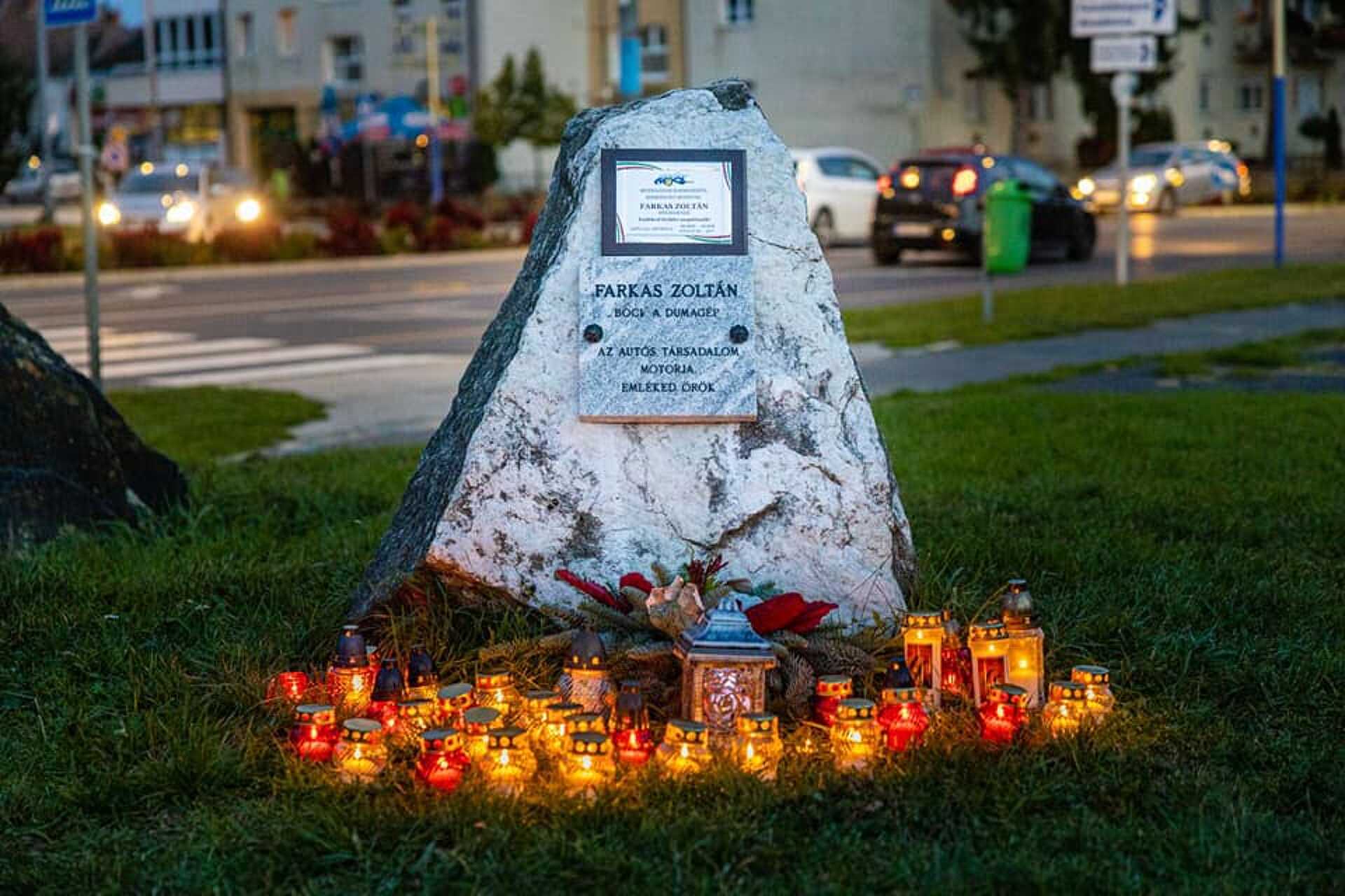 Emléktáblát állítottak Szombathelyen Farkas Zoltán Bocinak