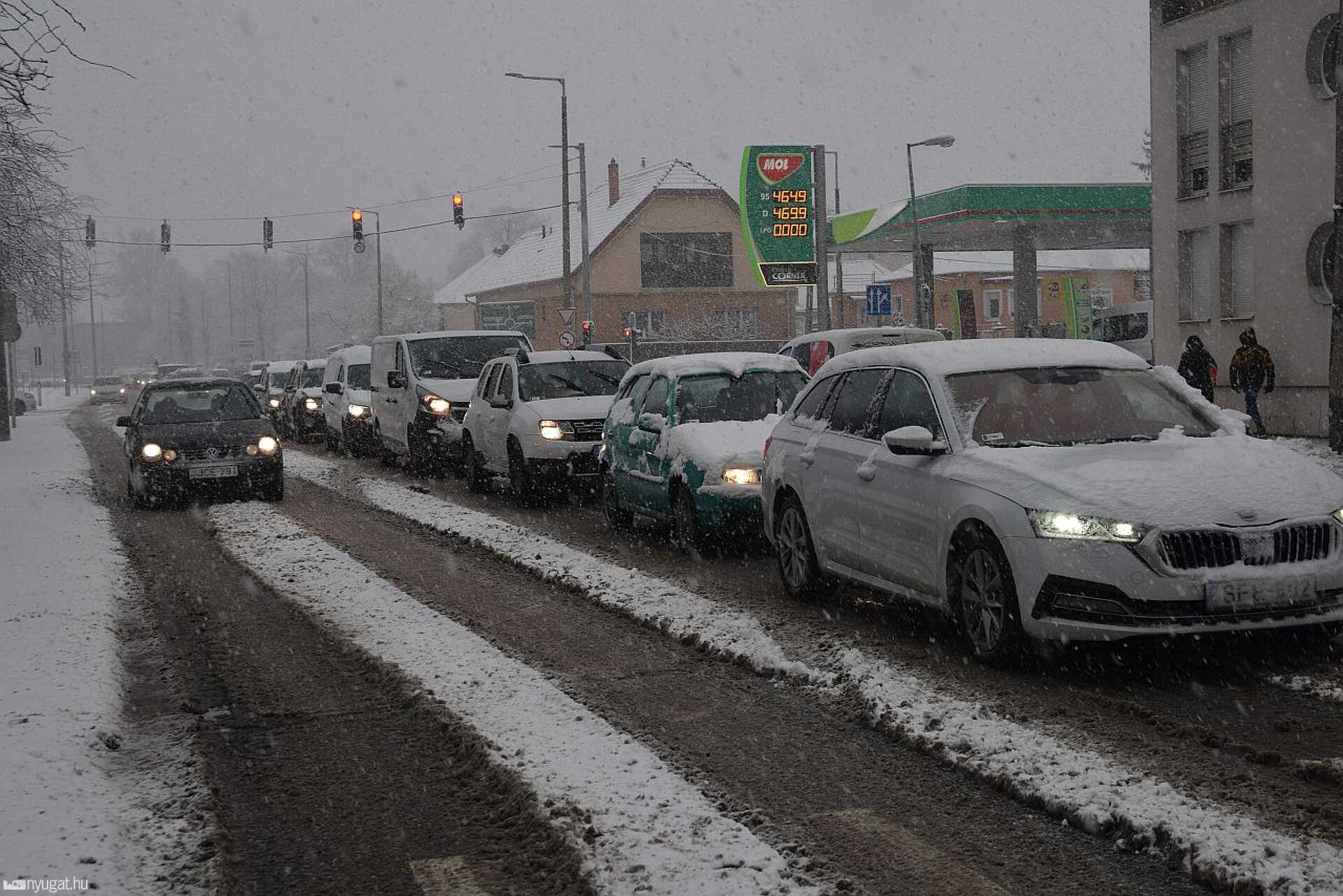 Hó, havazás, havas utak, tél
