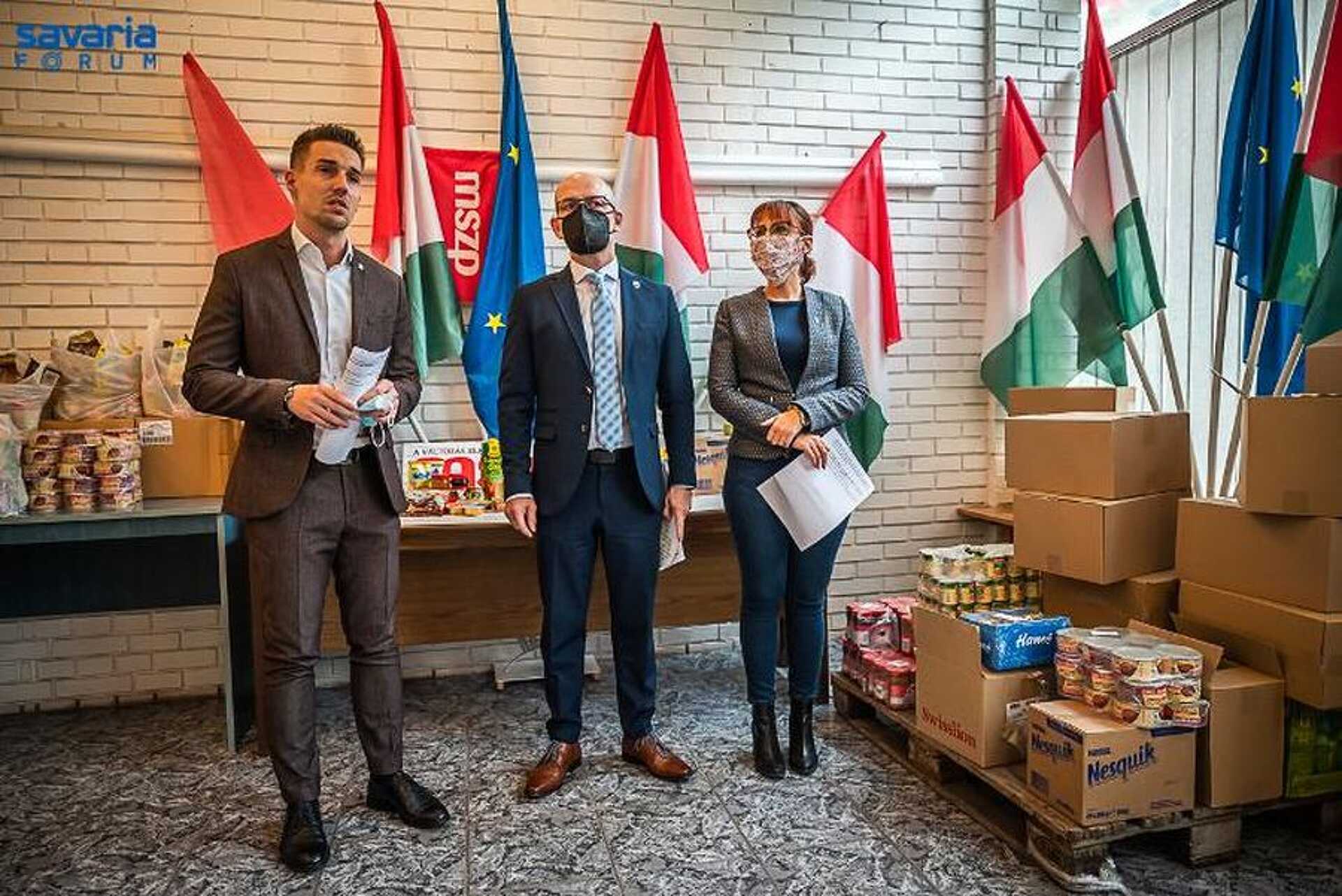 Balról: Horváth Soma, Hencz Kornél és Bokányi Adrienn