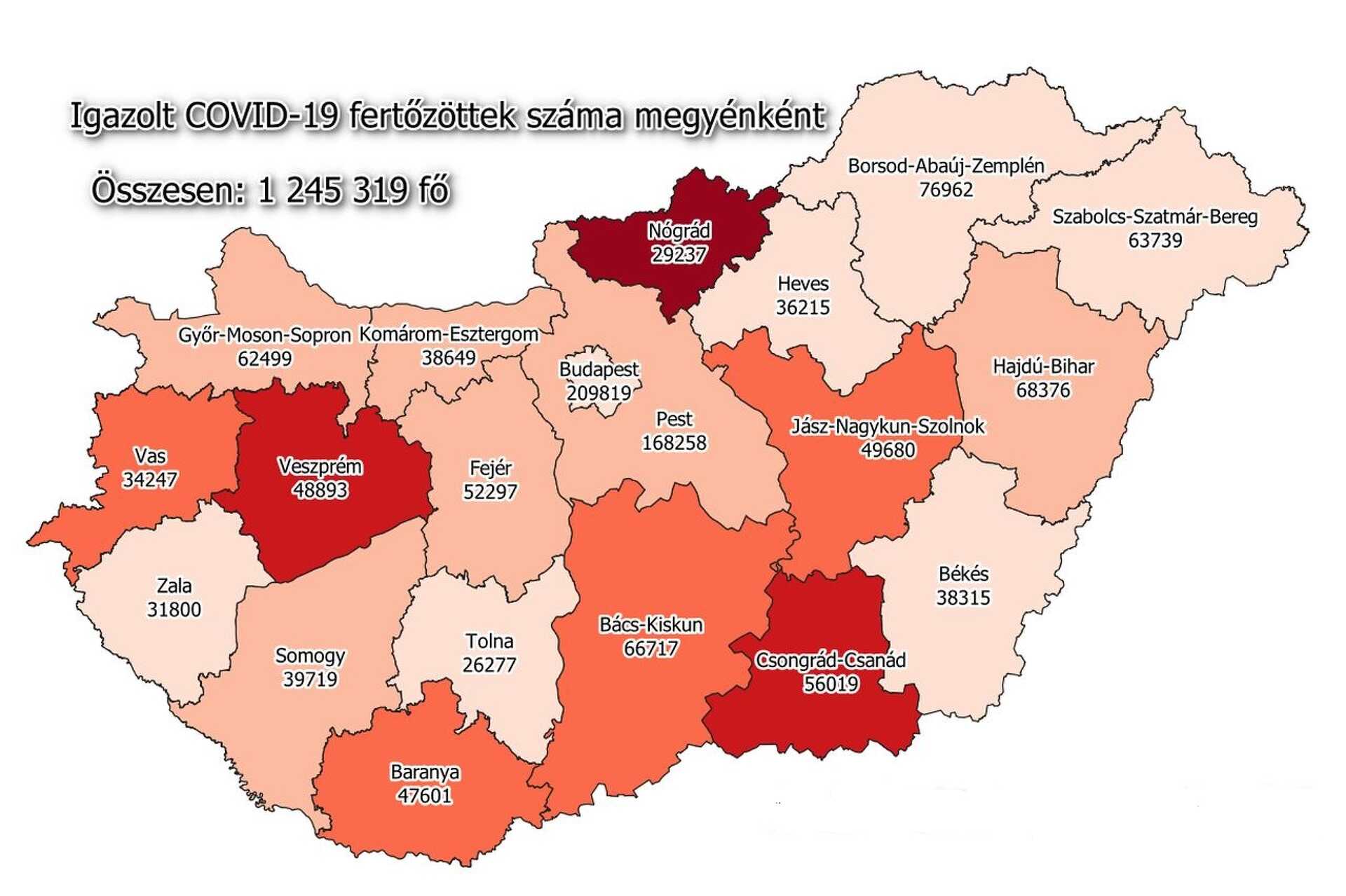 Koronavírus térkép 2021. december 27.
