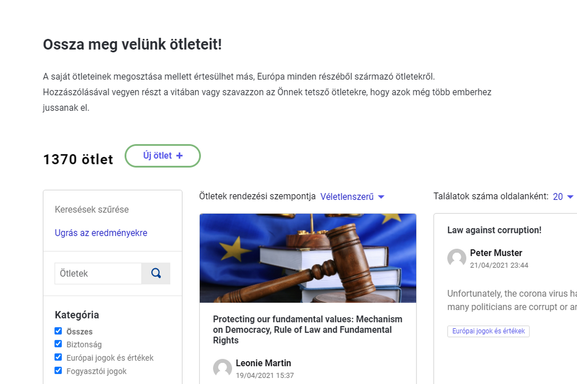A konferencia weboldalán, a digitális platformon keresztül, bárkinek lehetősége van megosztani a hozzászólásait.