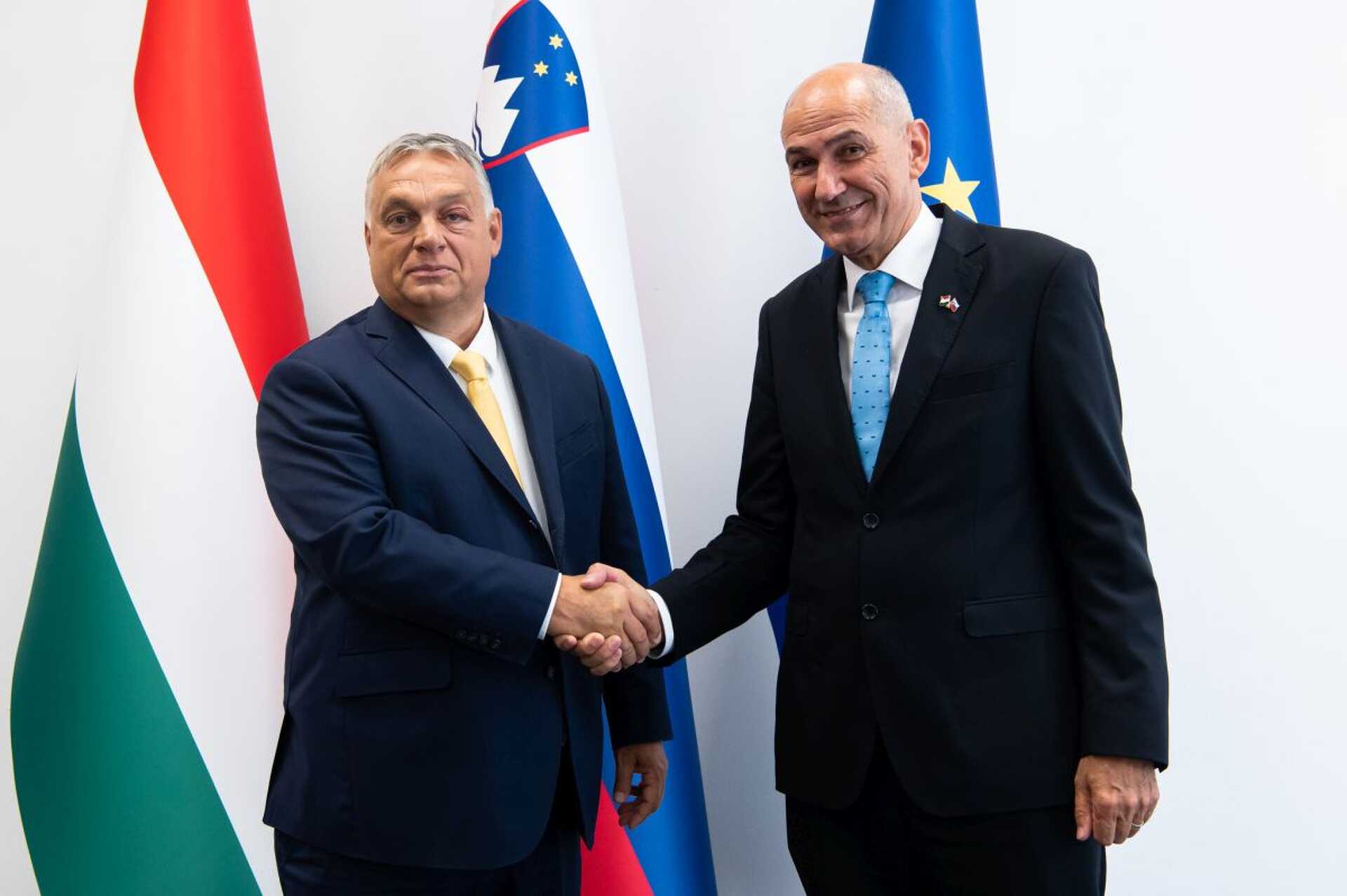 Orbán Viktor és Janez Jansa