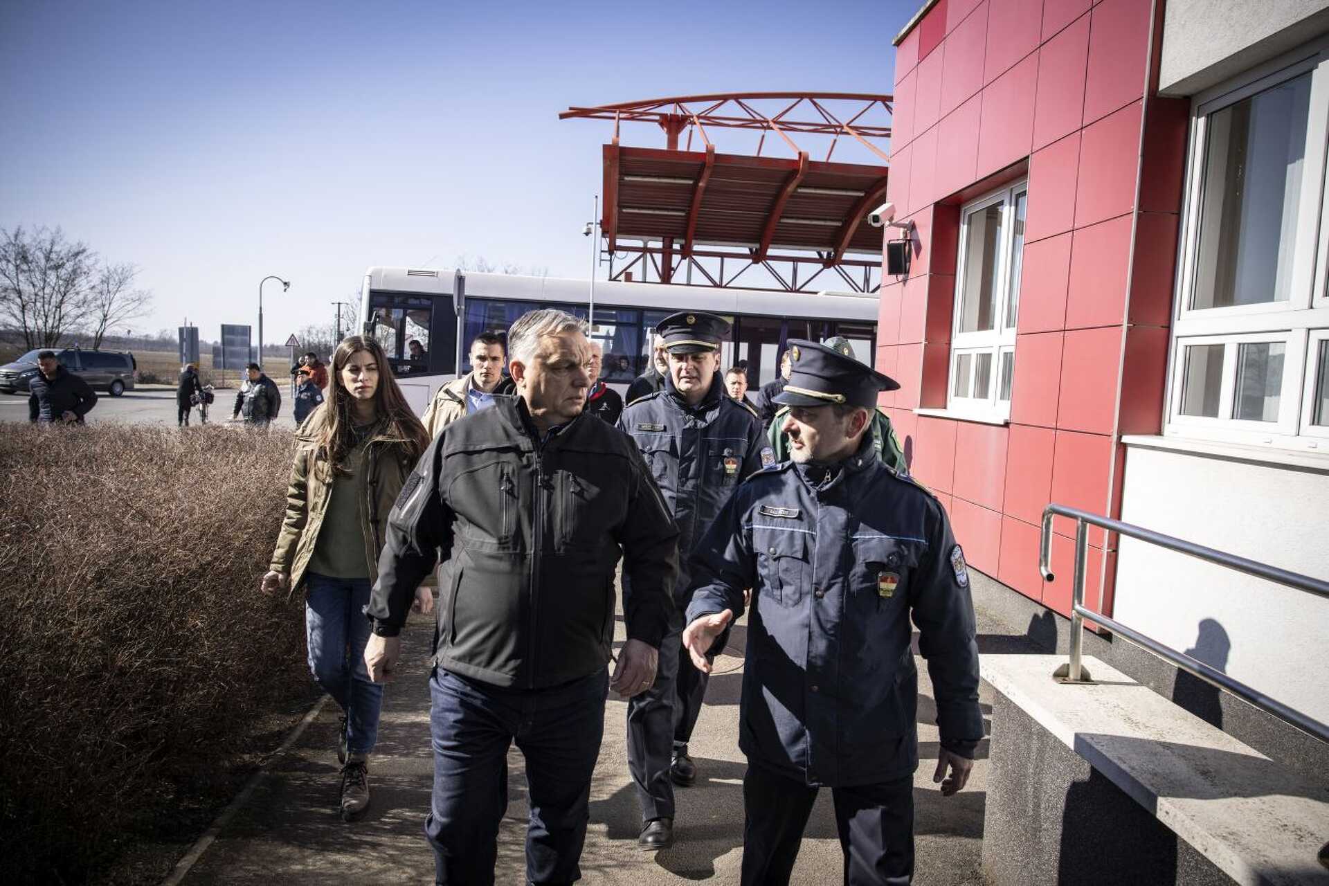 Orbán Viktor szemléje az ukrán határnál